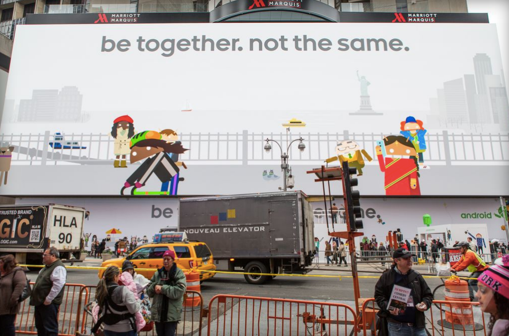 Android ad in Times Square