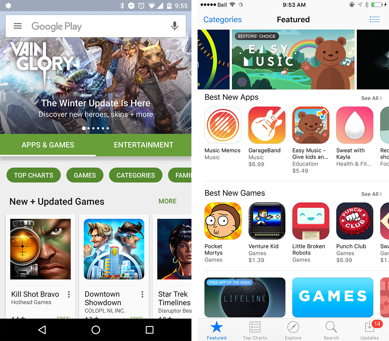 ios-android app store