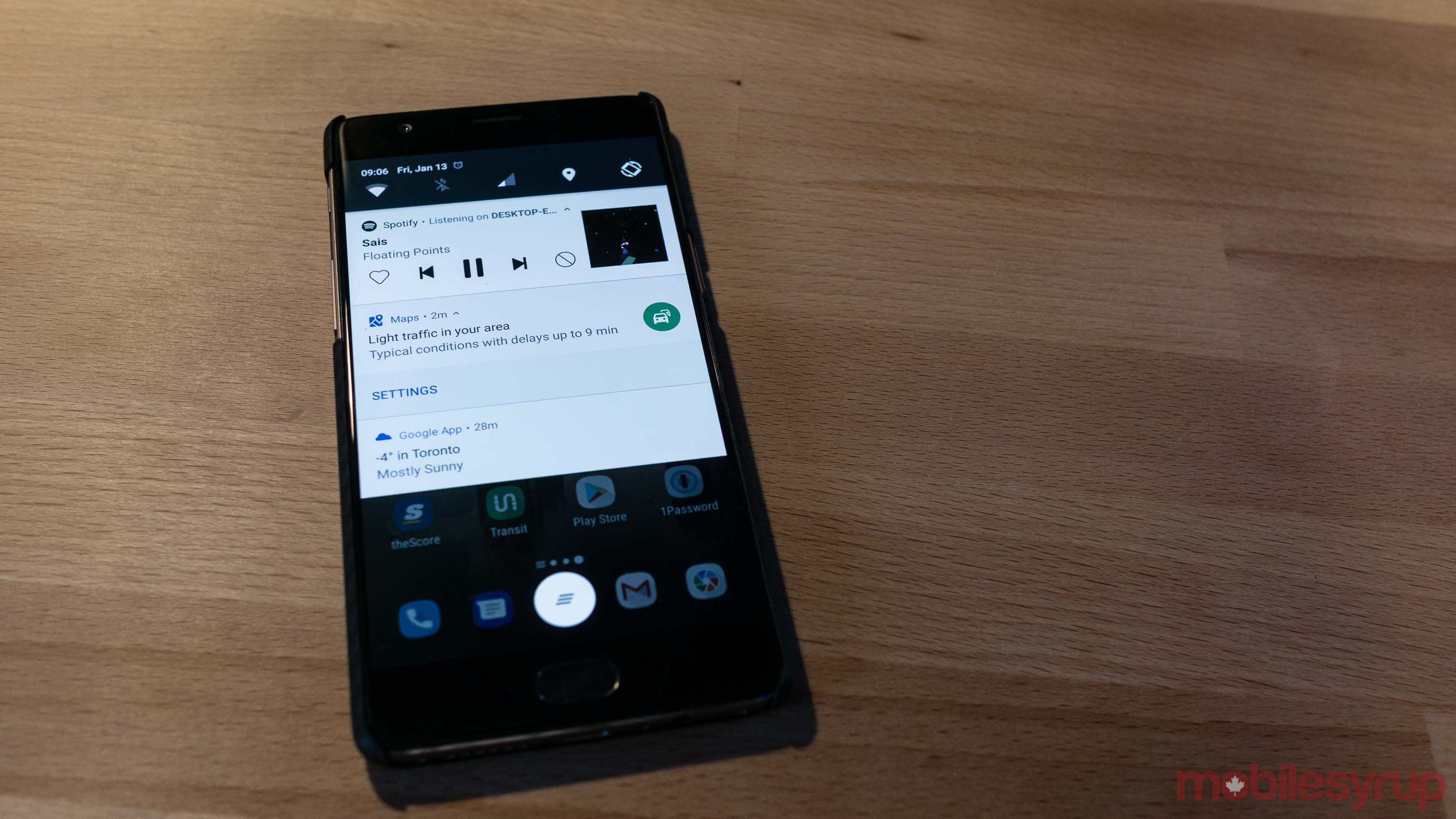 Google Notification Shade