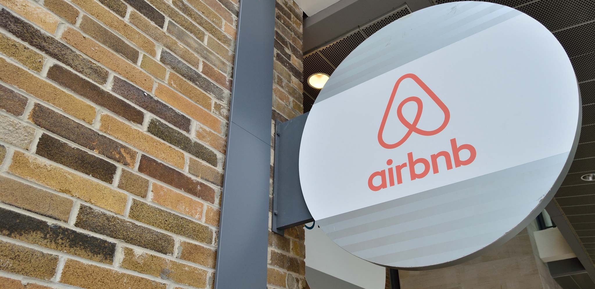 Airbnb storefront close up