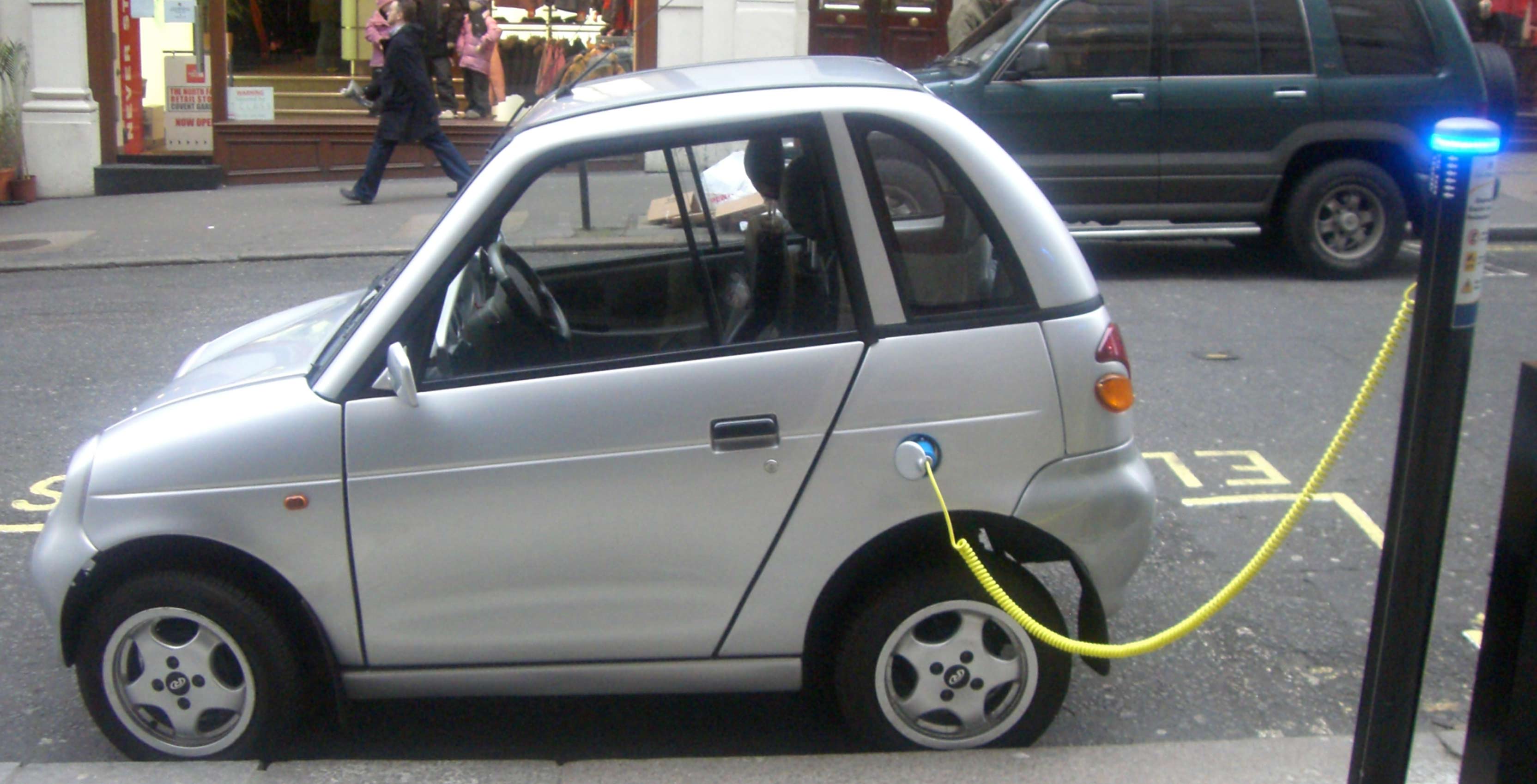 Electric Car Being Charged
