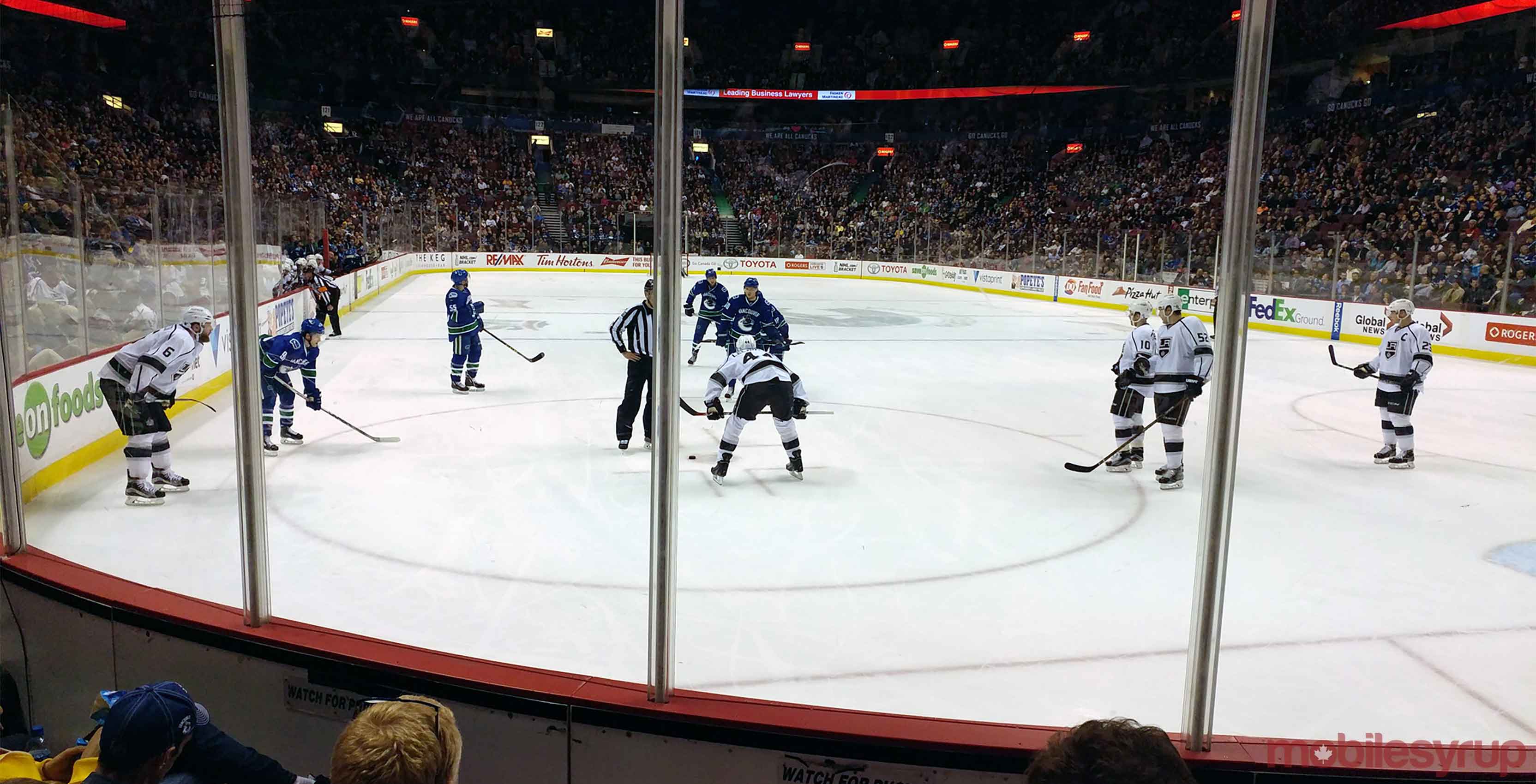 Photo of hockey game