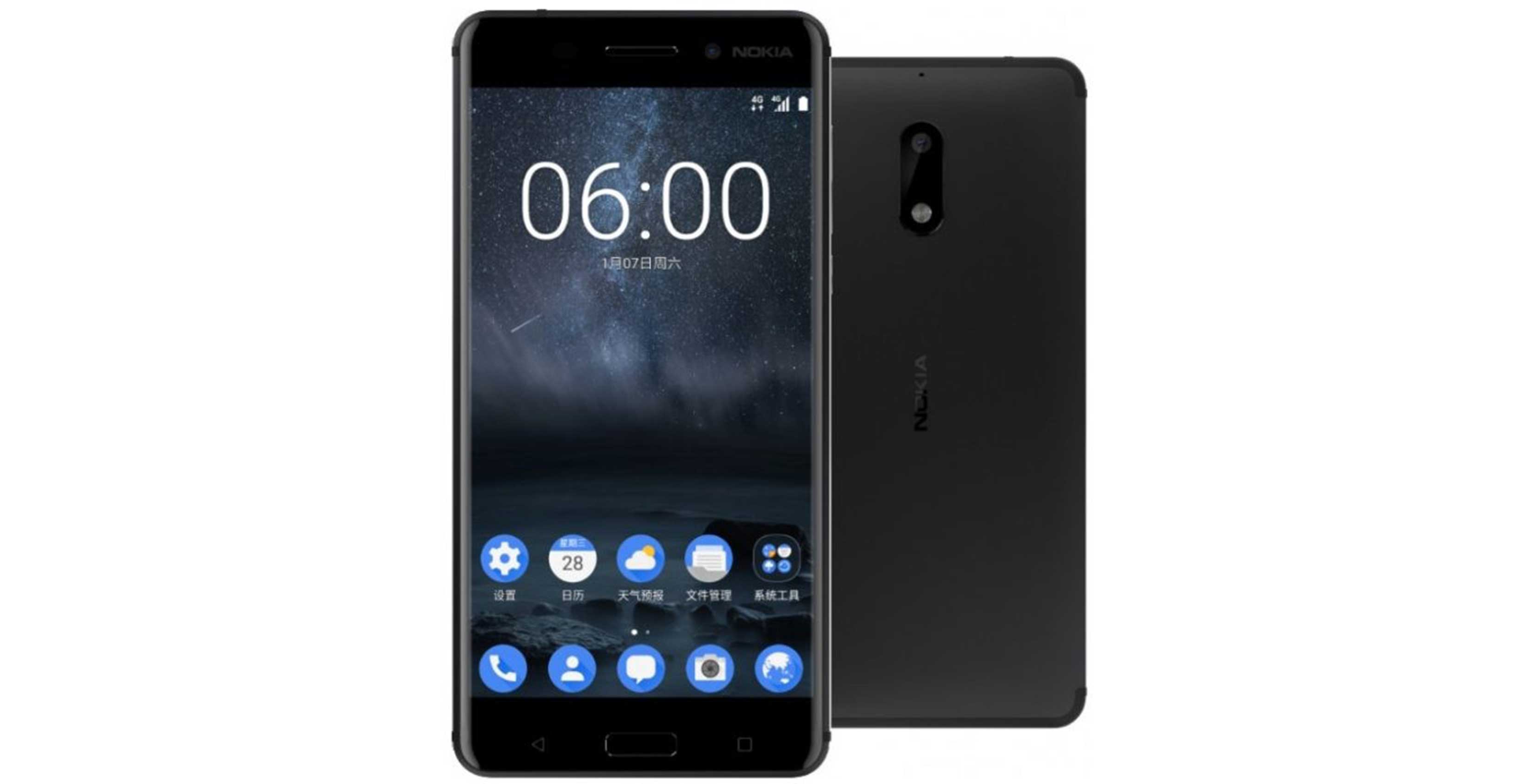 nokia 6 front and back press shot