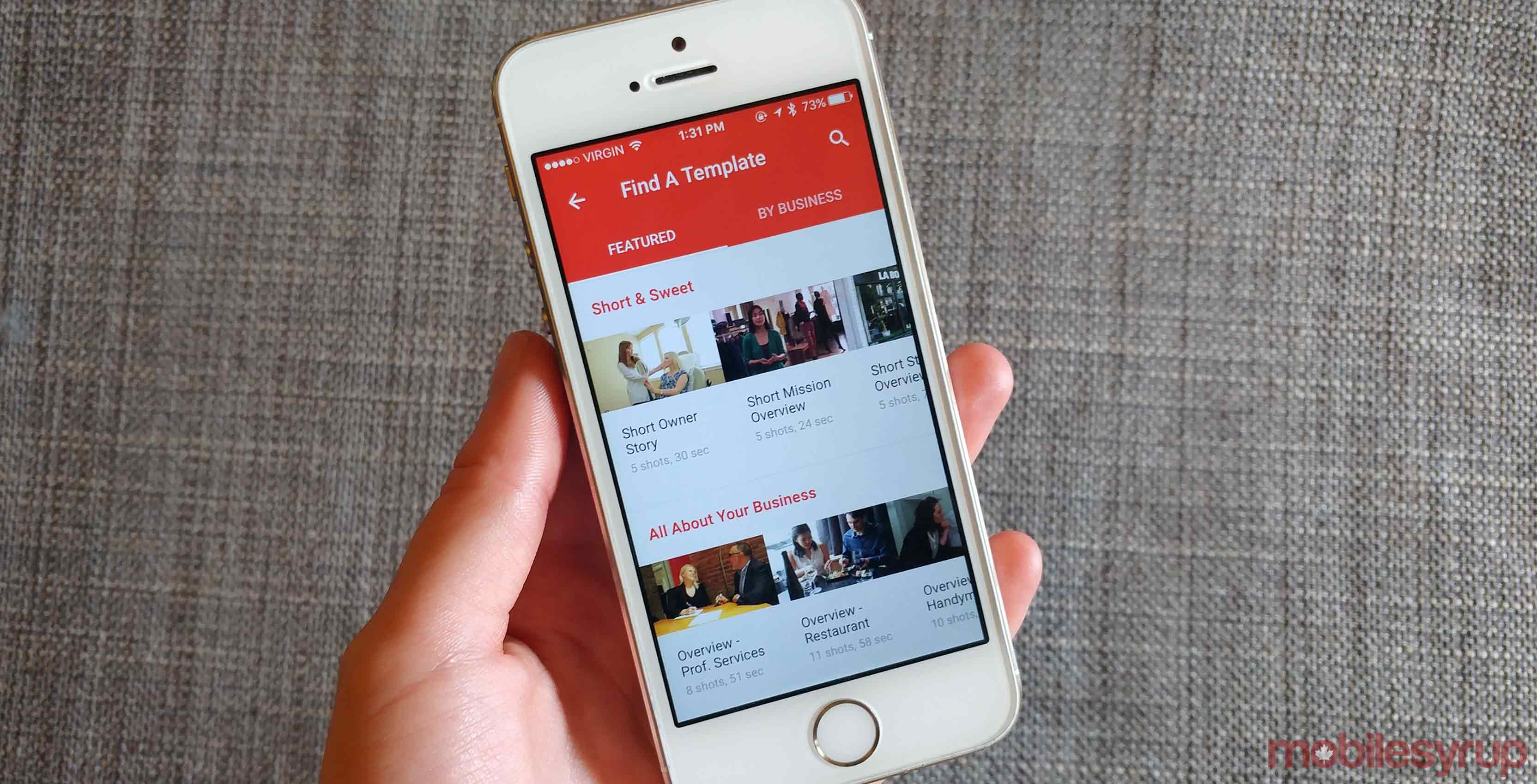 YouTube App on iPhone