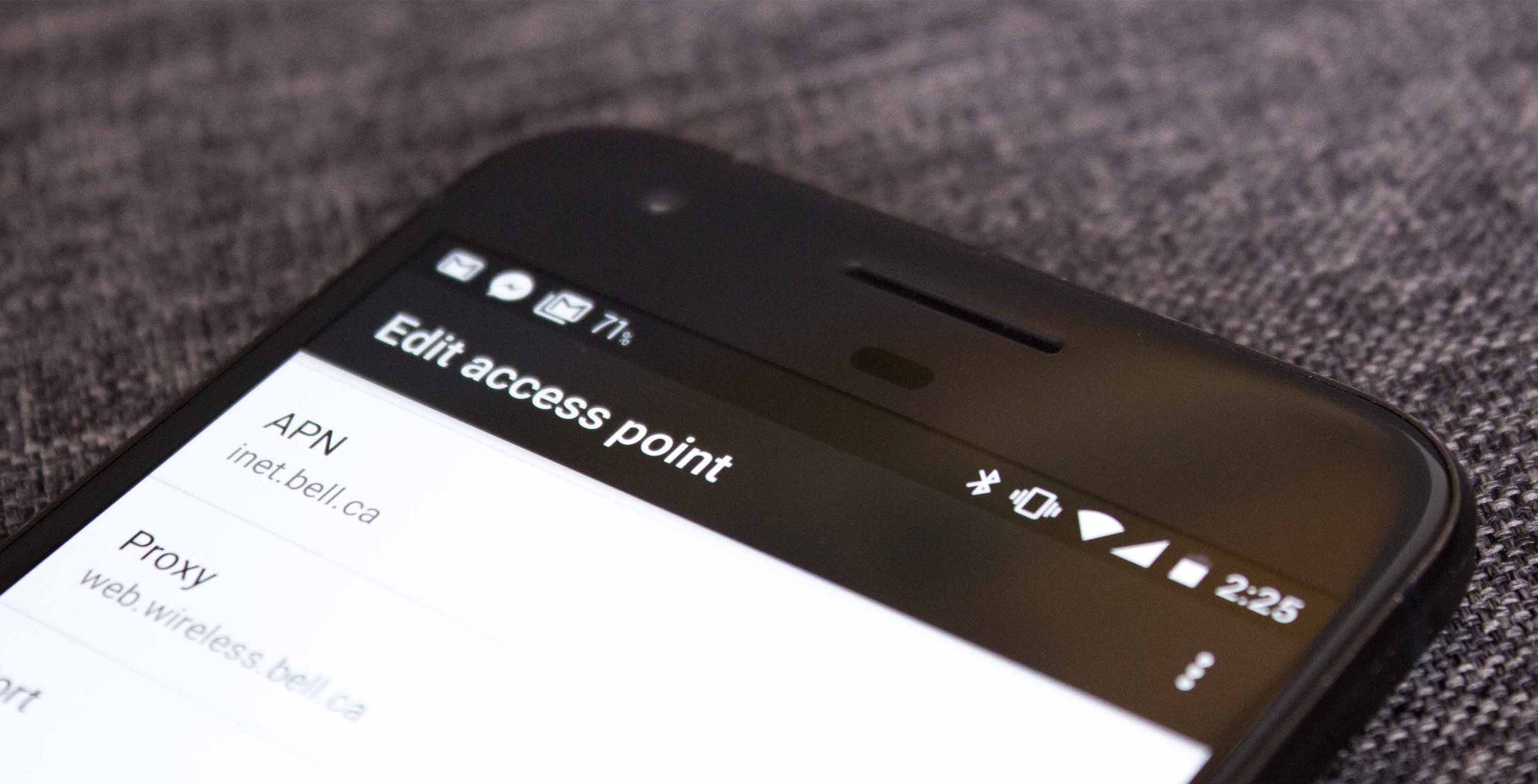 Canadian APN settings