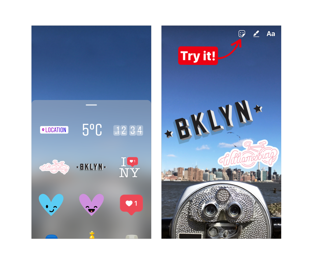 instagram stories geostickers