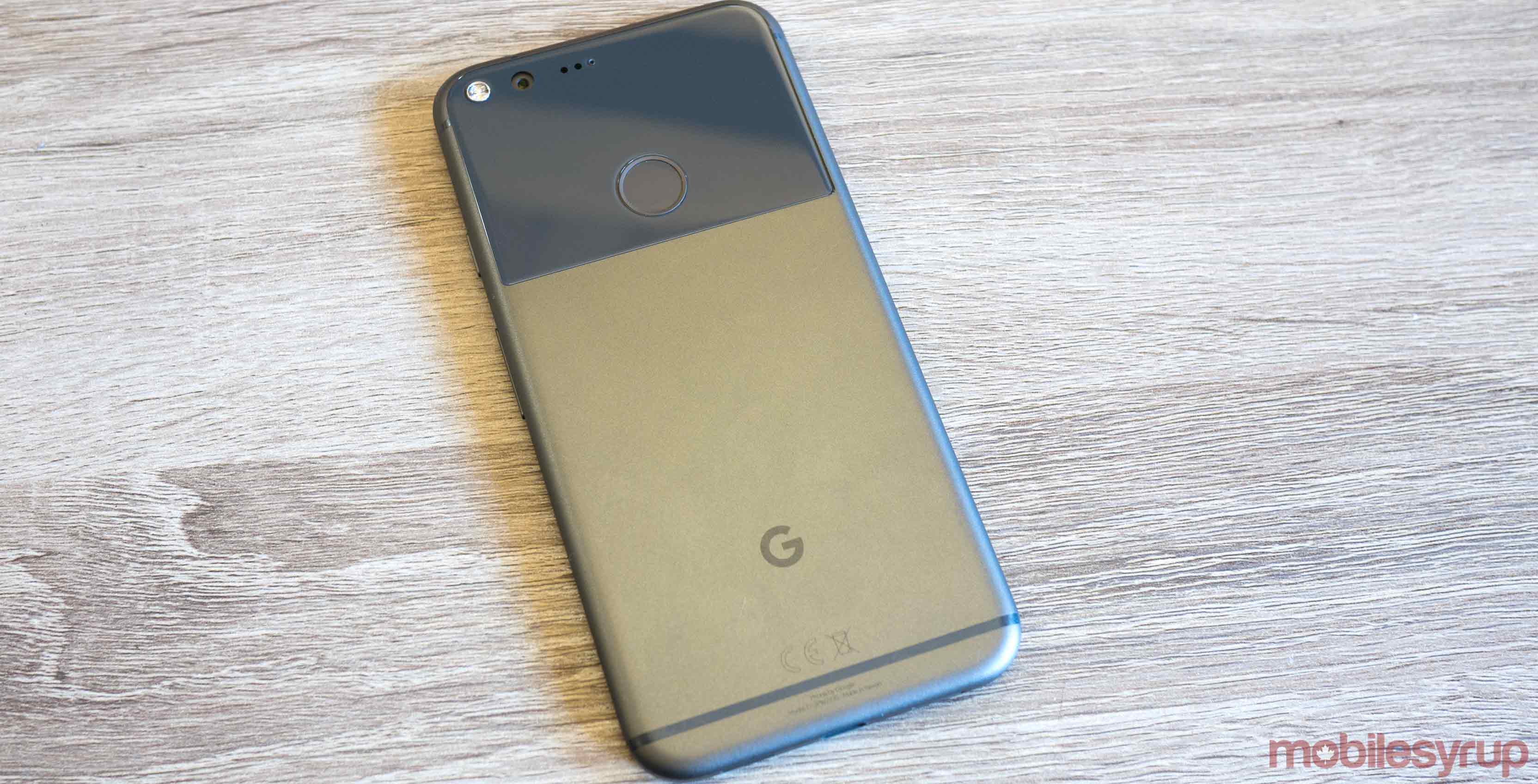 Pixel smartphone on desk
