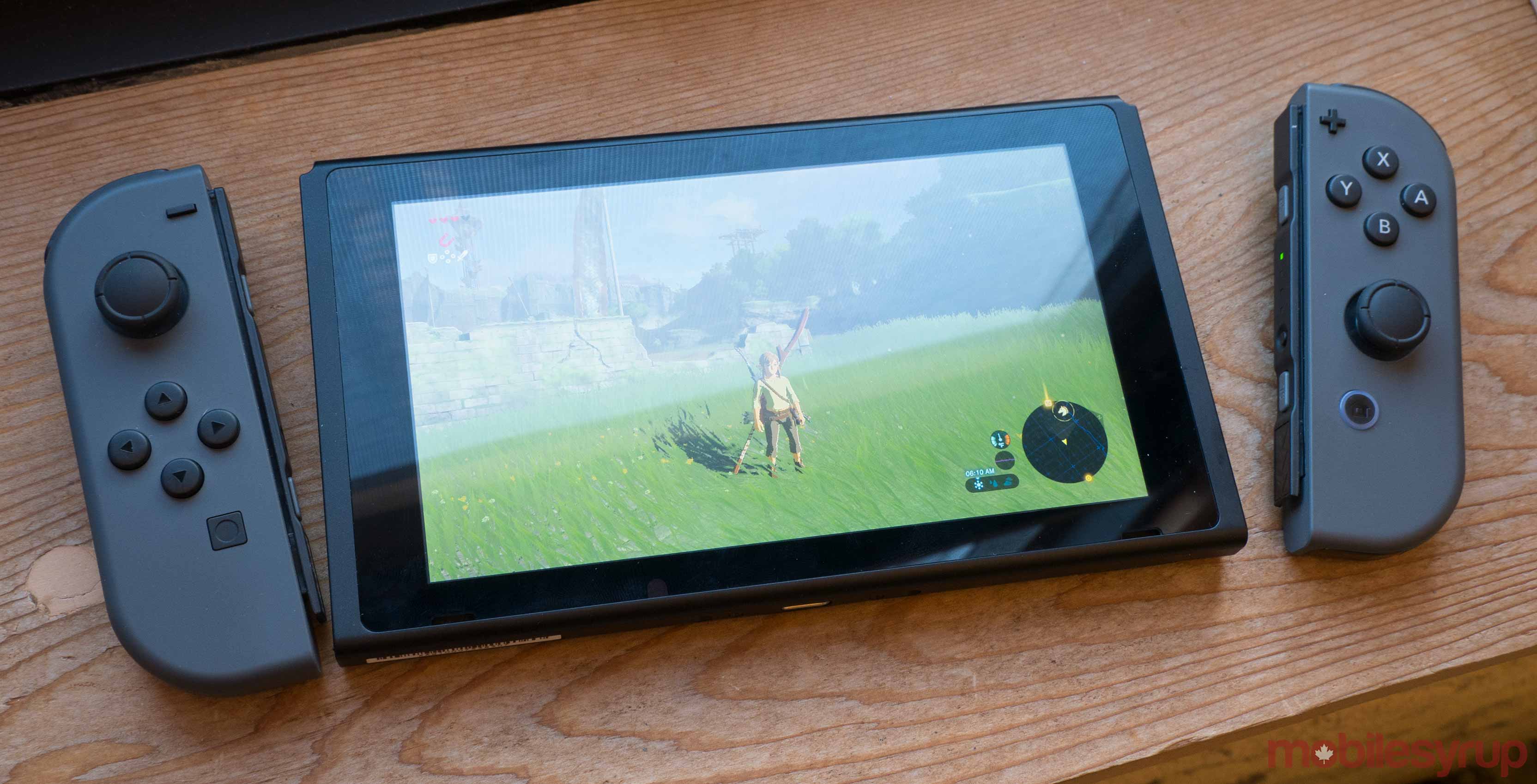 Nintendo Switch with Grey Joy cons - Nintendo E3 2017