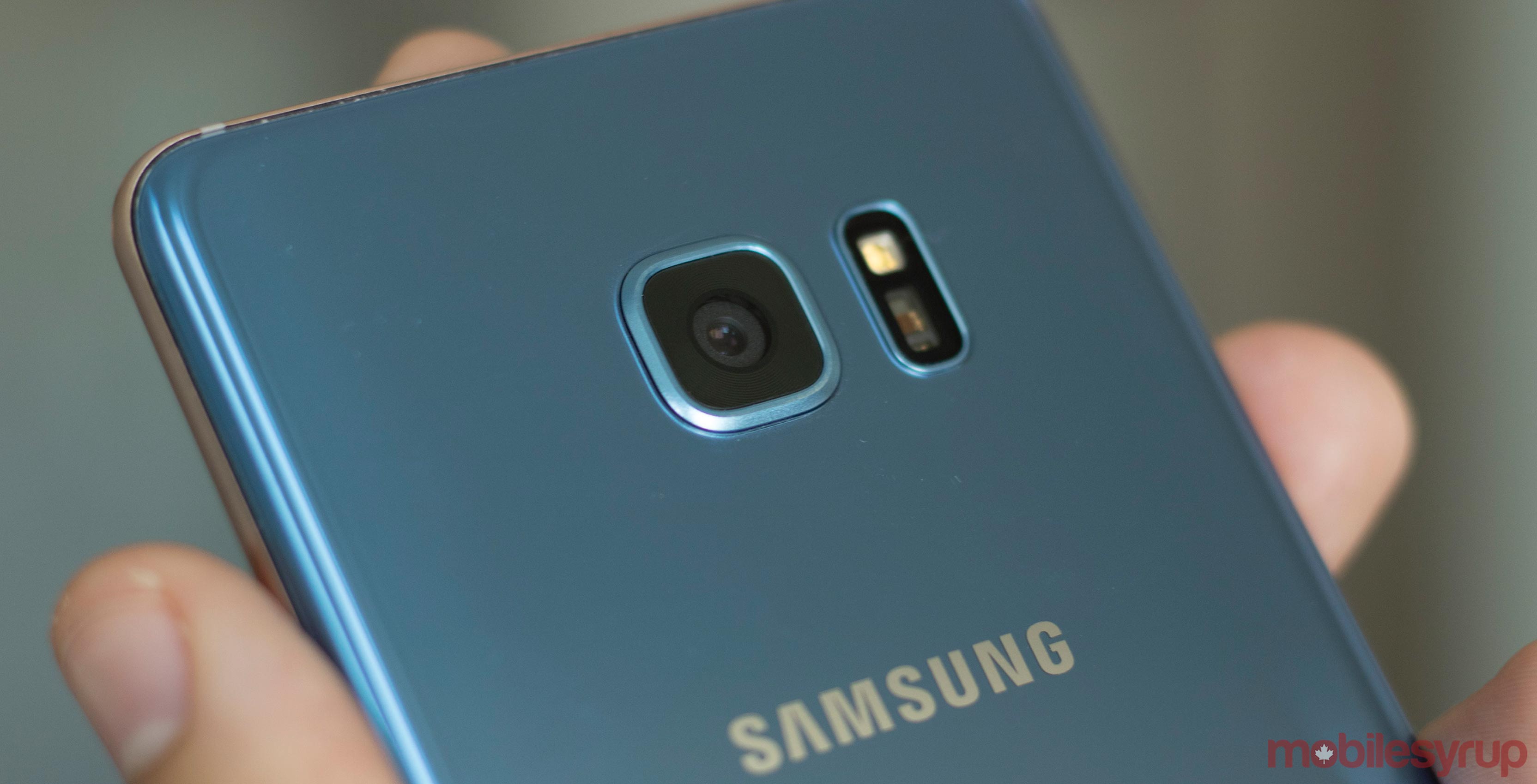 Back of Note 7 smartphone