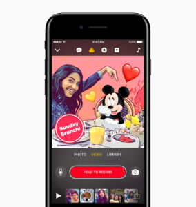 Apple Clips app Mickey Mouse 