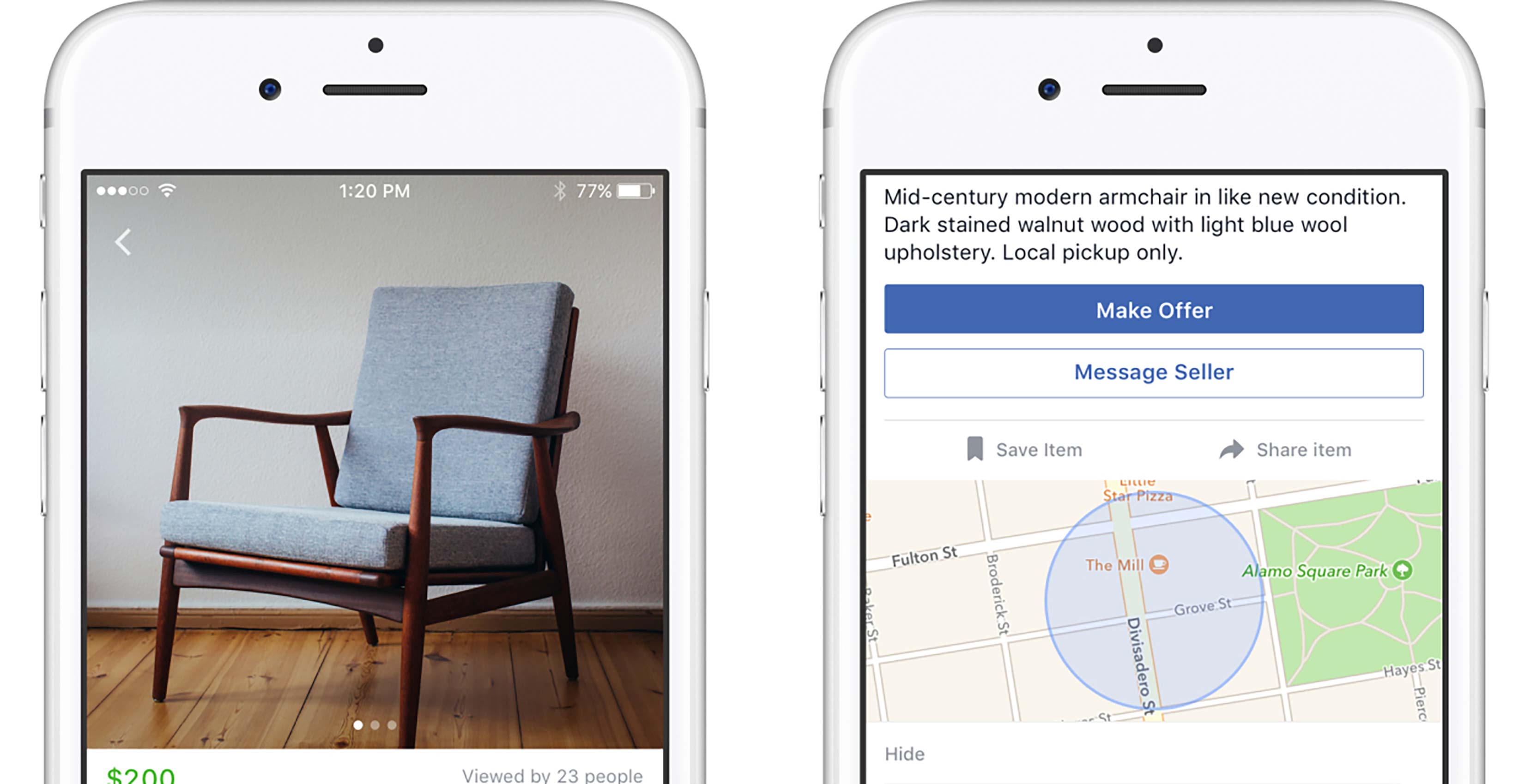 Facebook Marketplace on phone