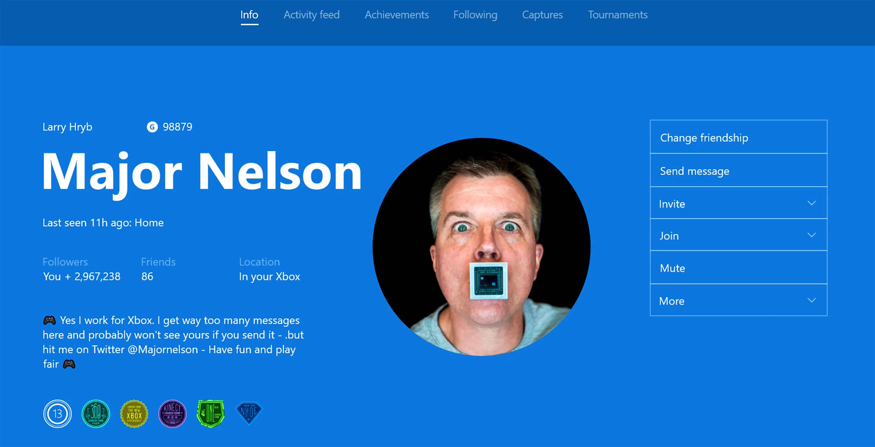 Xbox Gamerpics Major Nelson