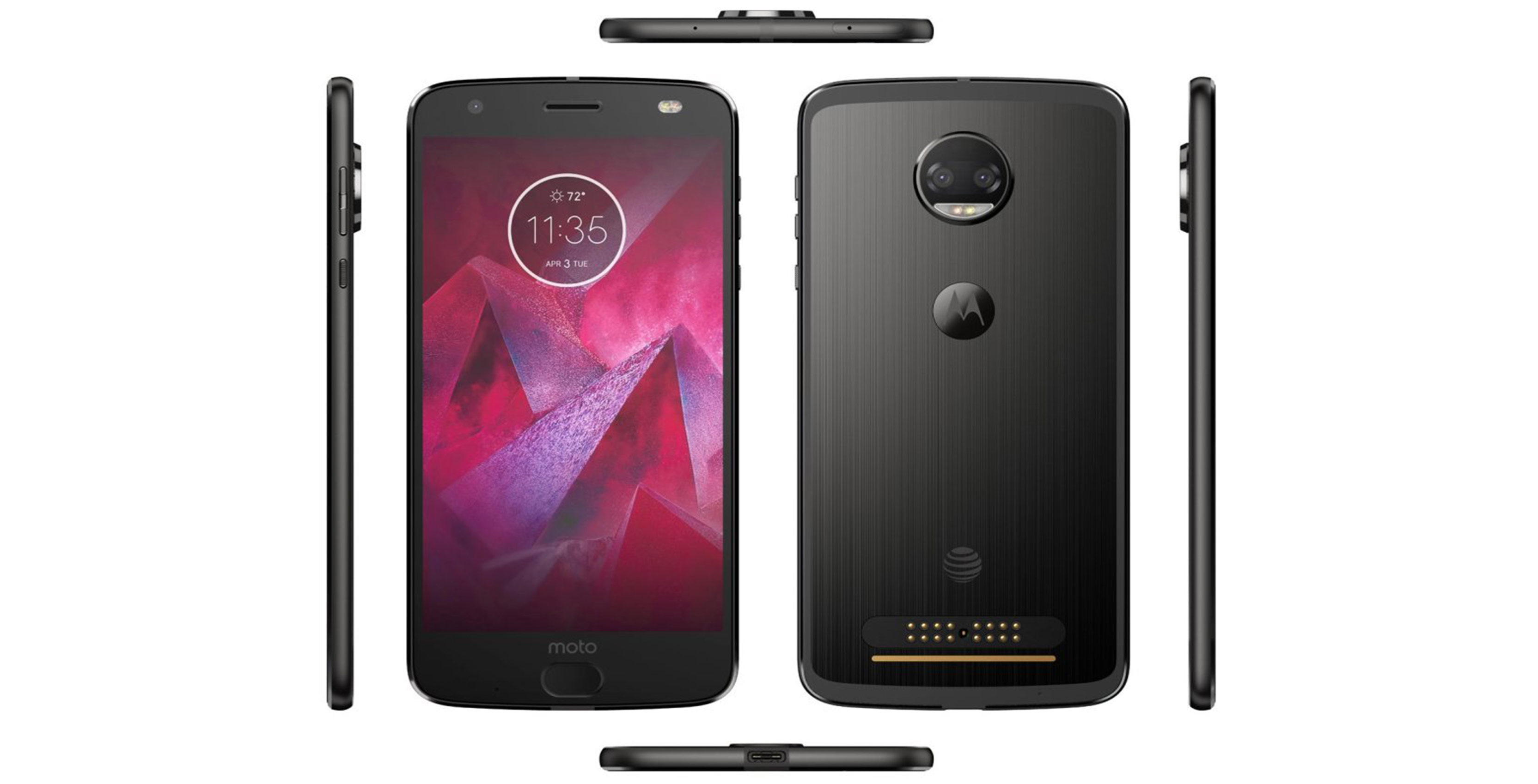 Leaked render of Moto Z2 Force