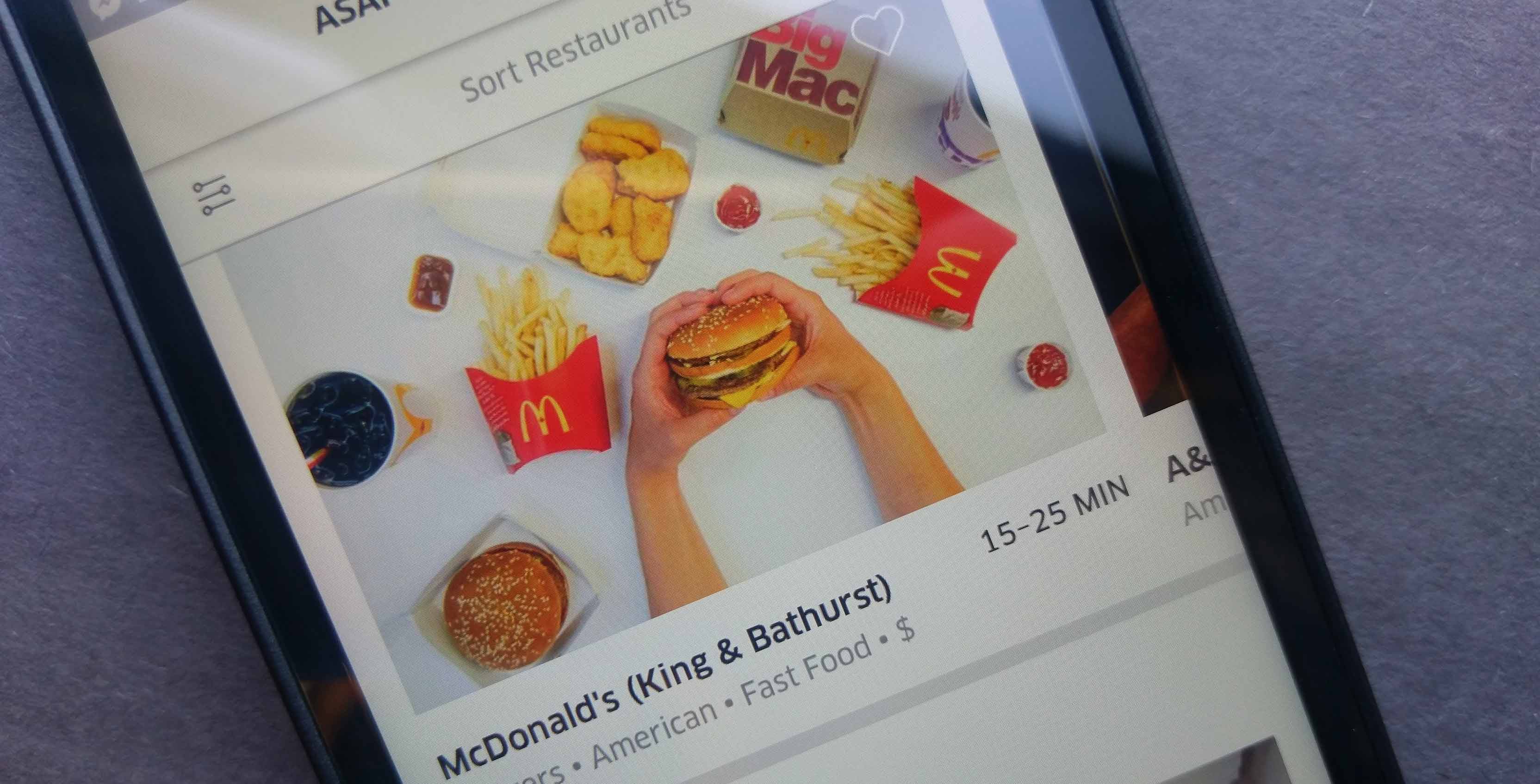 McDelivery on UberEATS