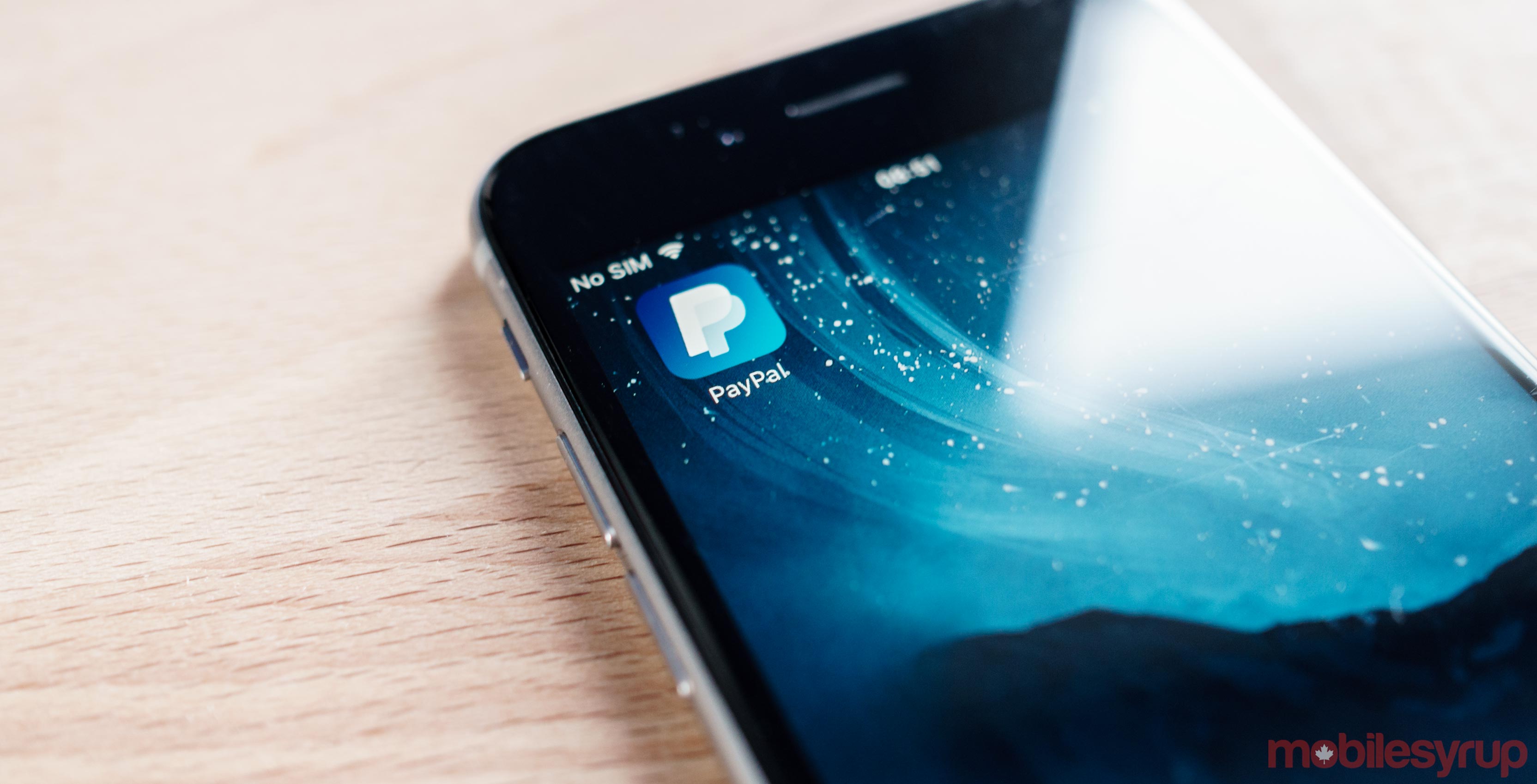 PayPal app on phone