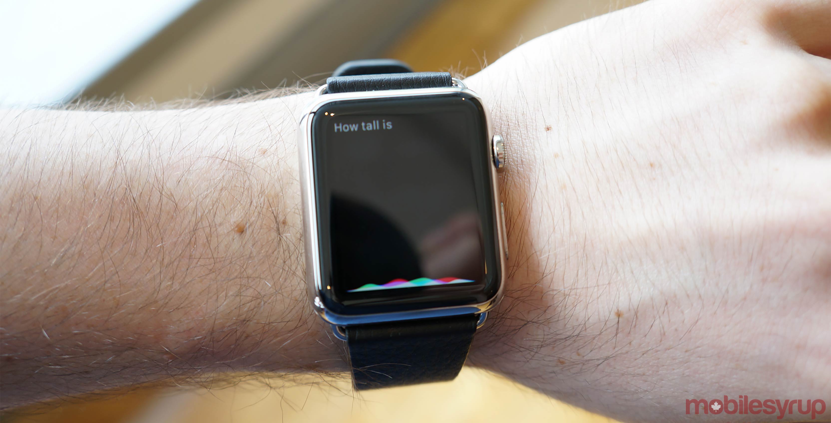 Apple Watch on hand