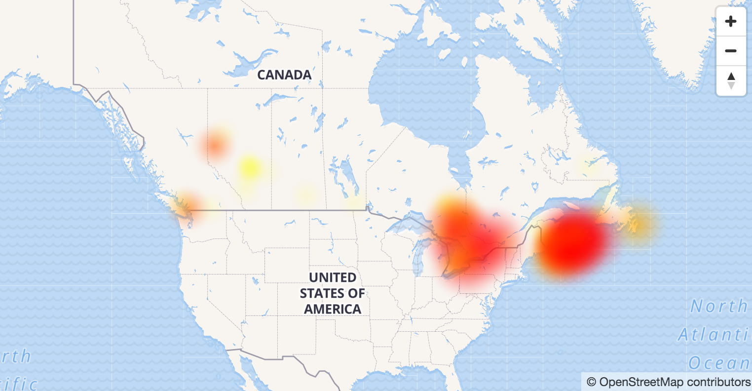 Atlantic Canada phone outage