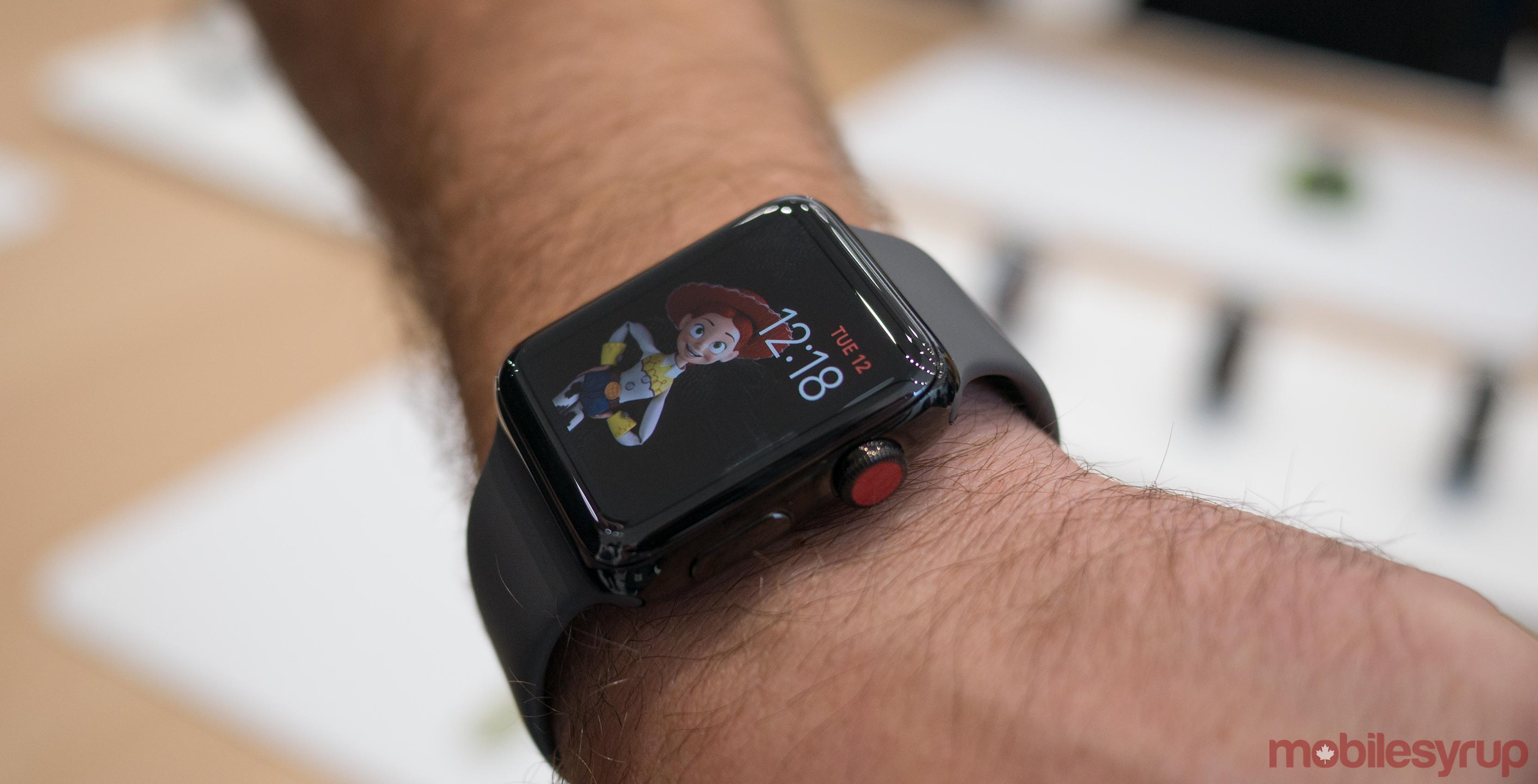 Apple Watch Series 3 on wrist