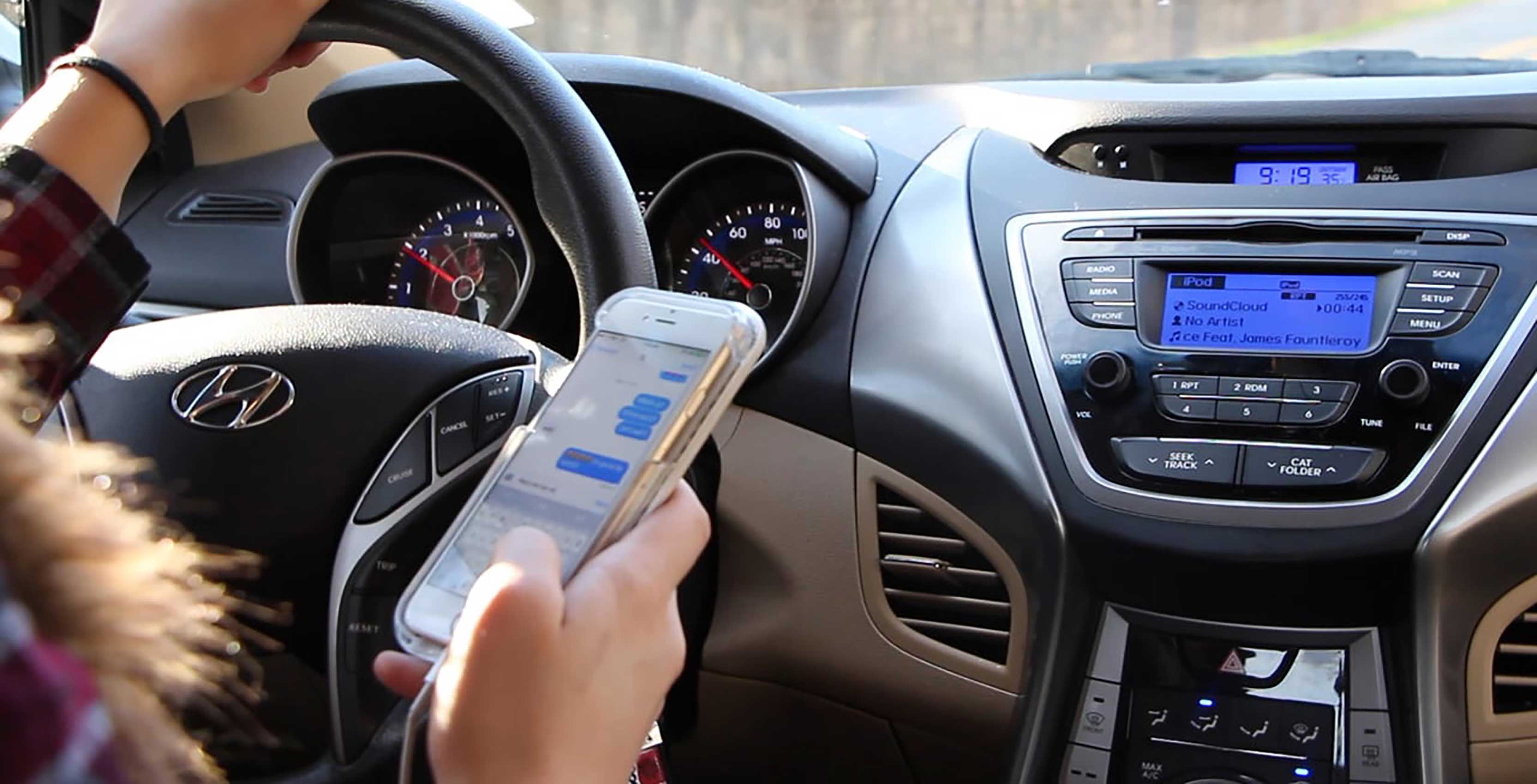 distracted driving with cell phone