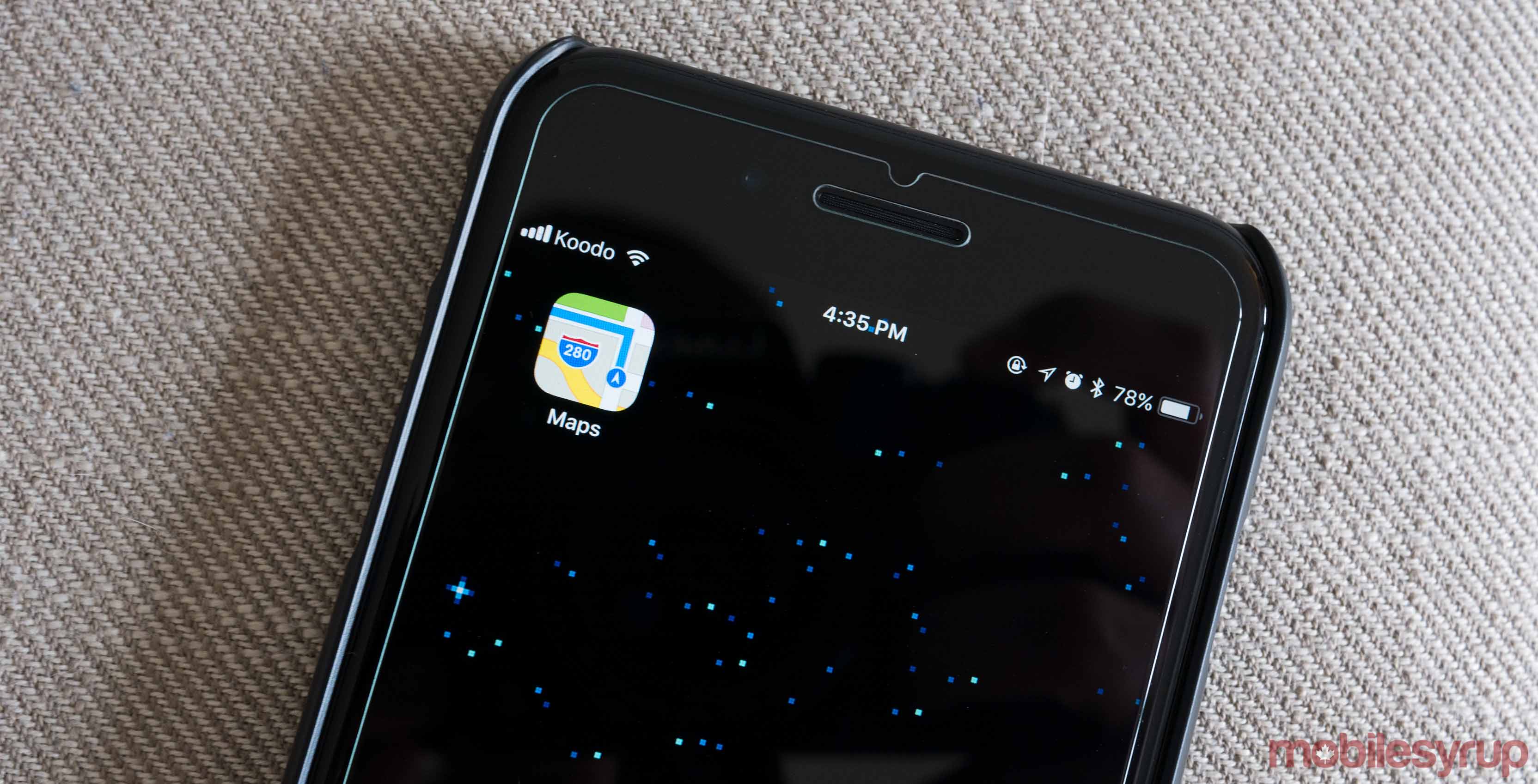 Apple Maps on iPhone