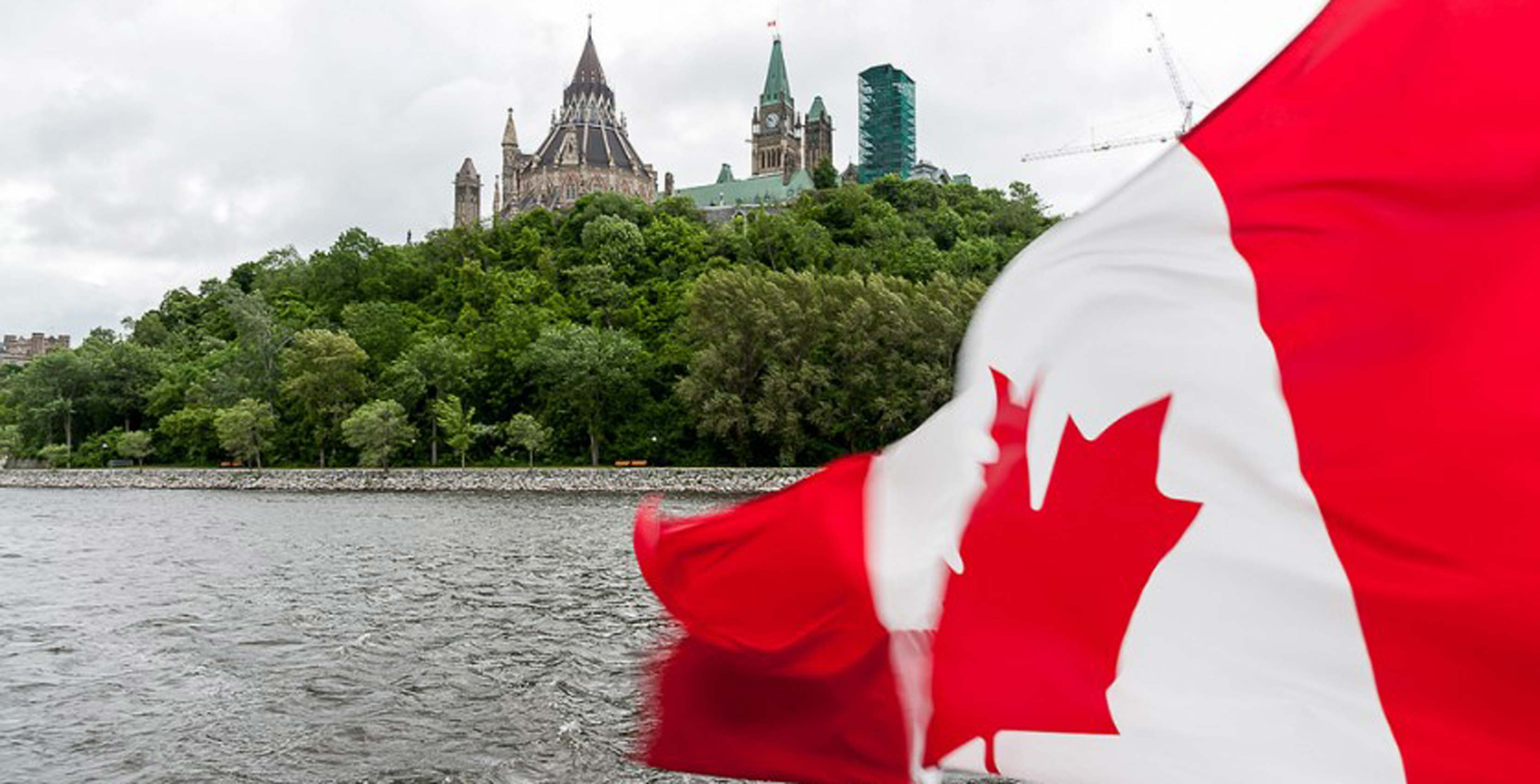 View of Parliament Hill from the Ottawa River