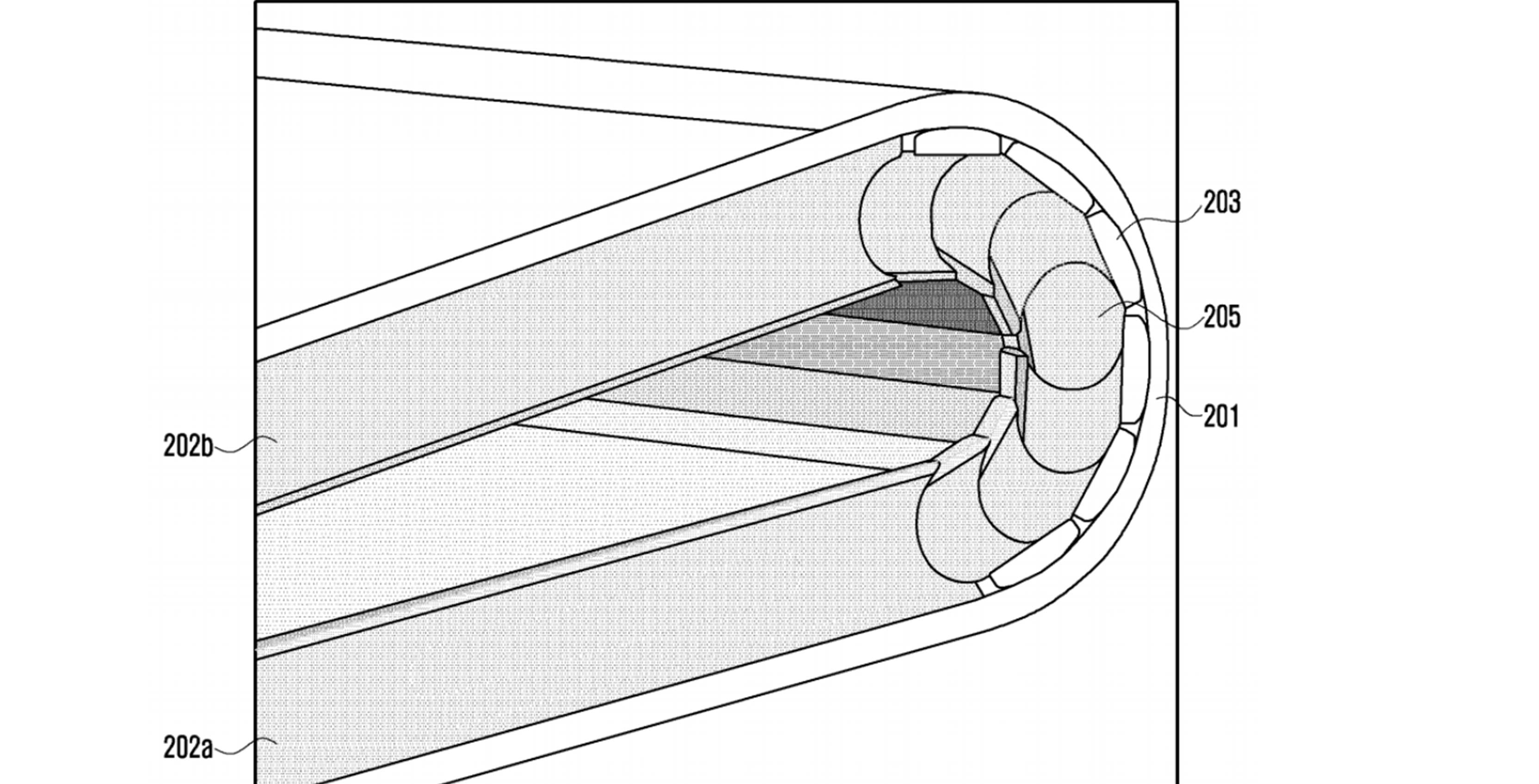 Samsung foldable phone patent