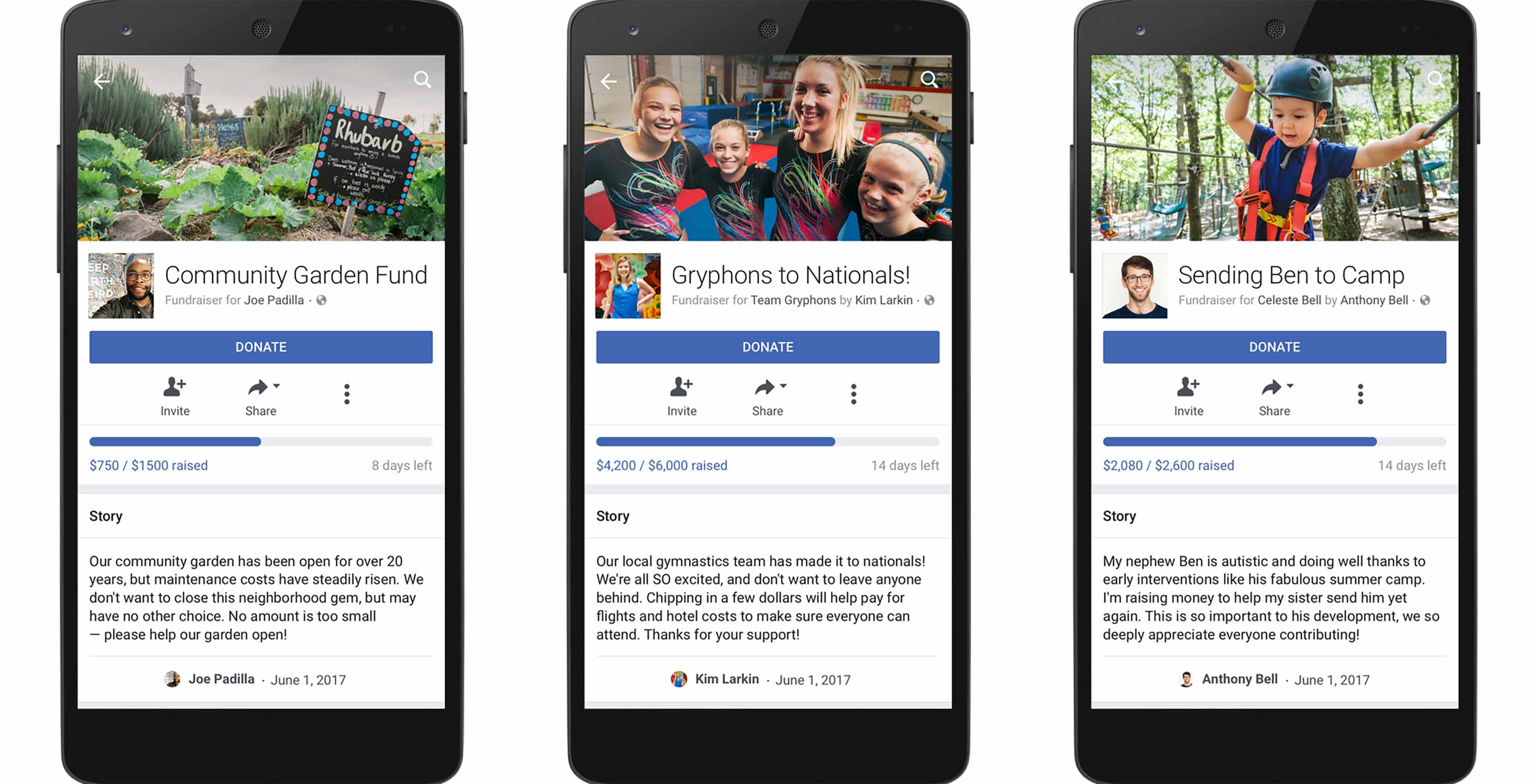 Facebook fundraising