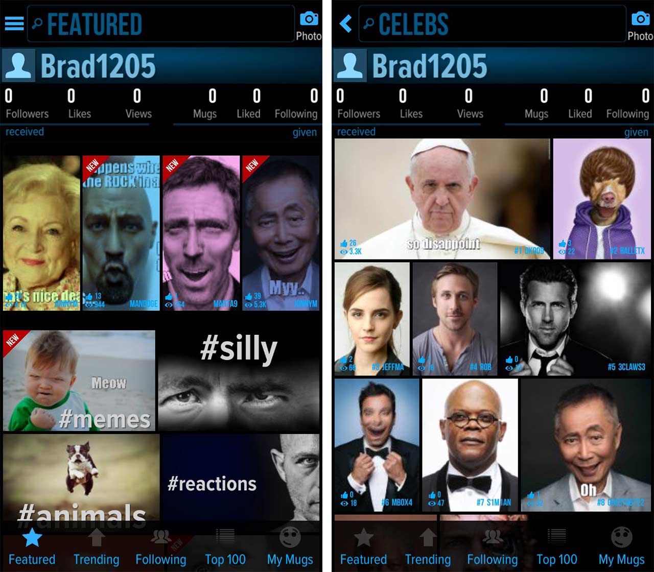 Mug Life app main screen