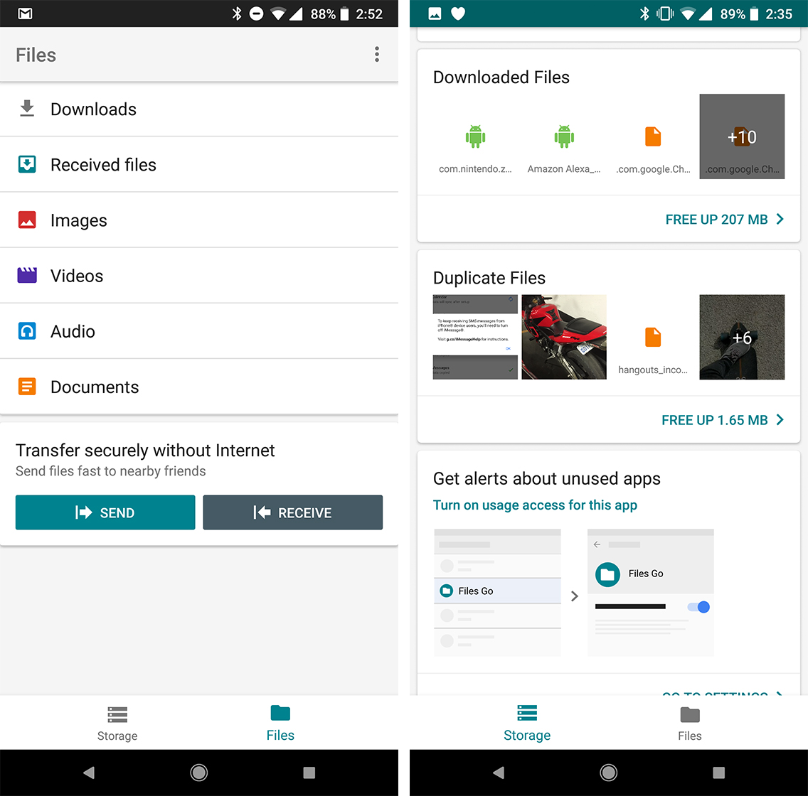 Files Go app