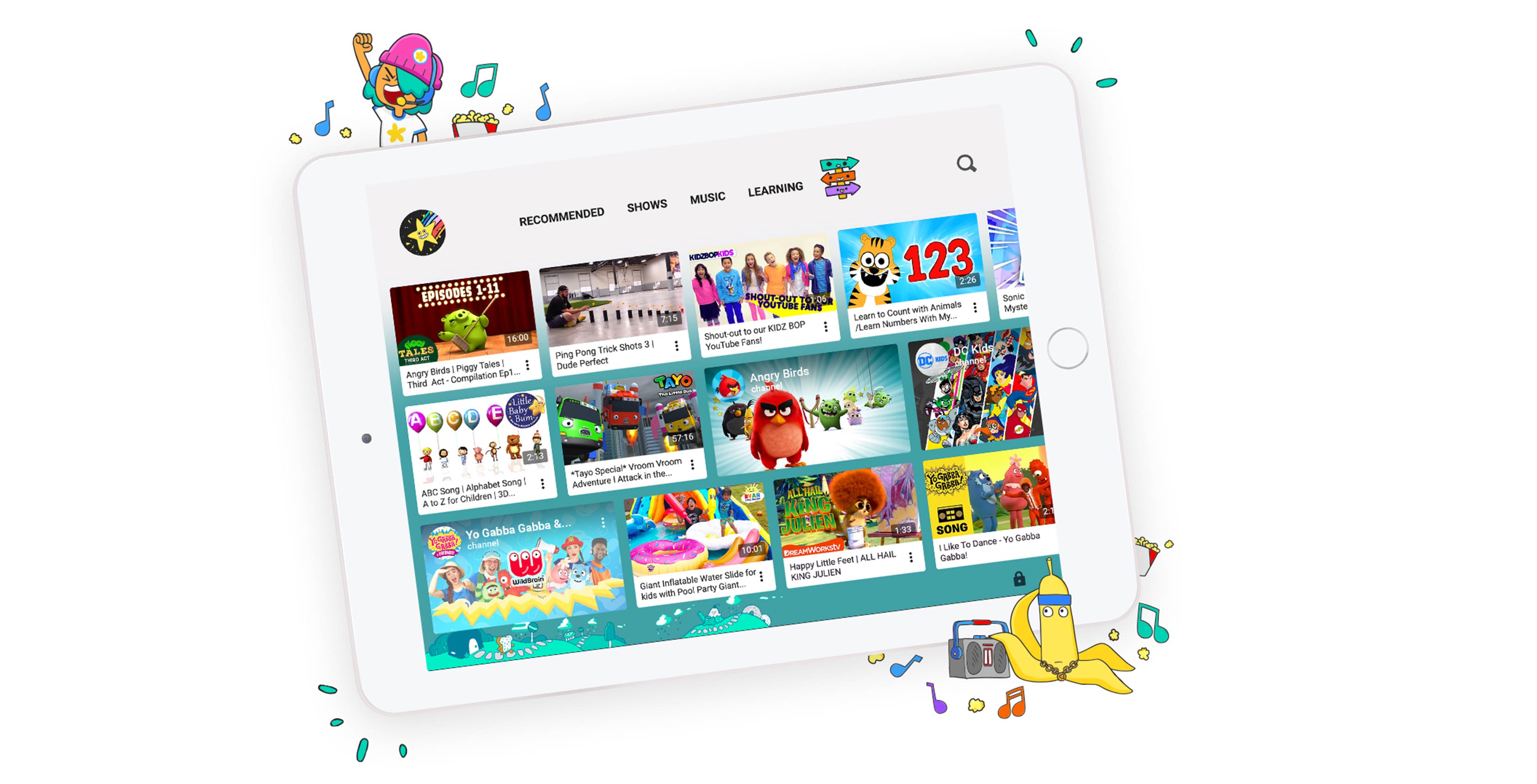YouTube Kids app