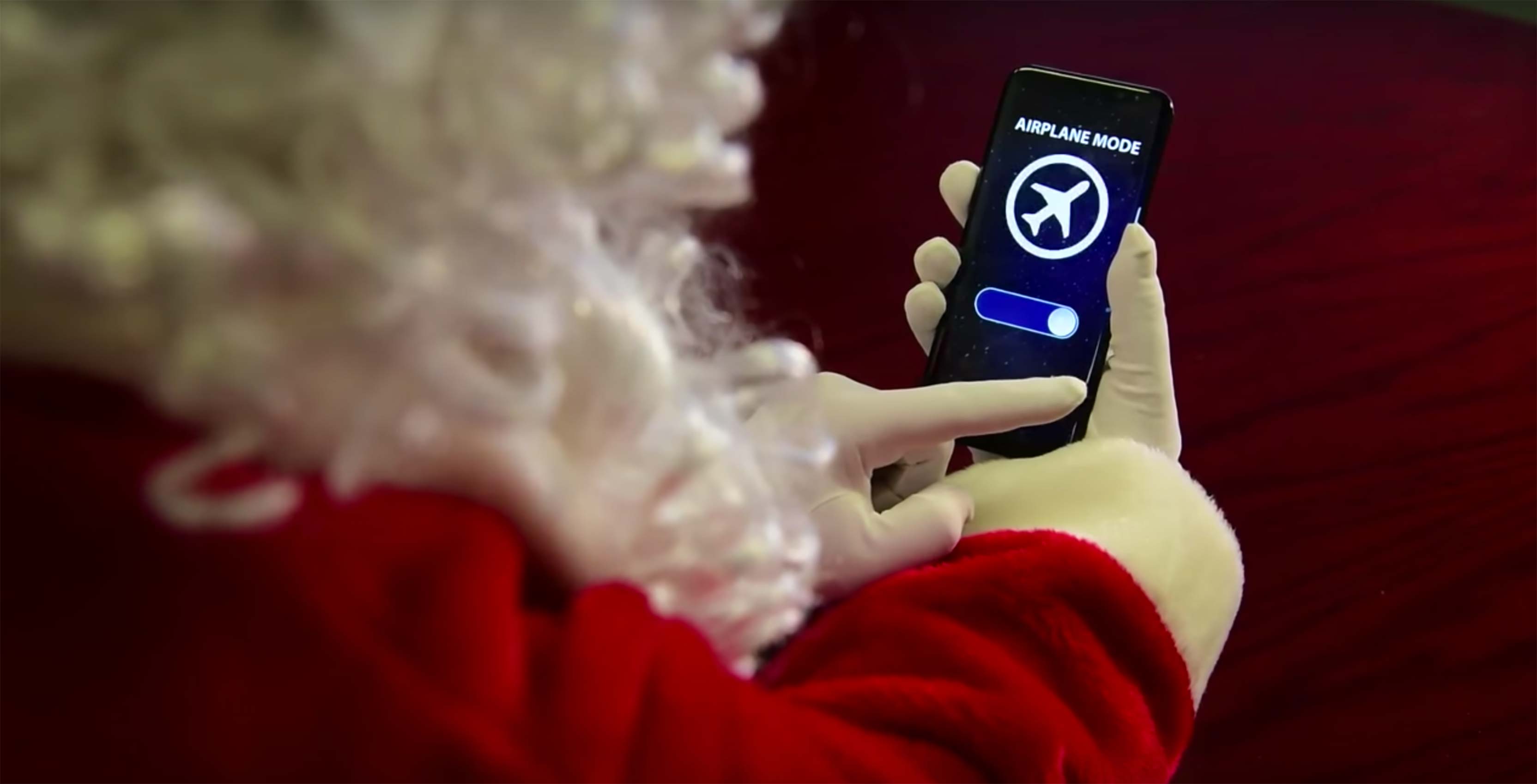 Santa phone airplane mode