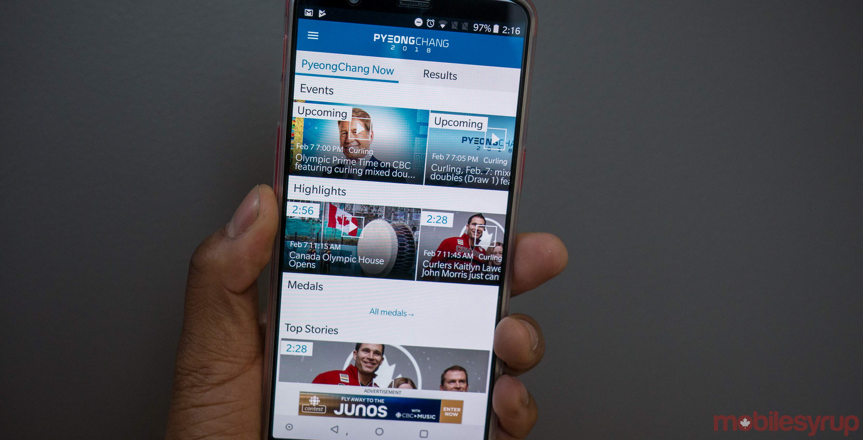 pyeongchang cbc app