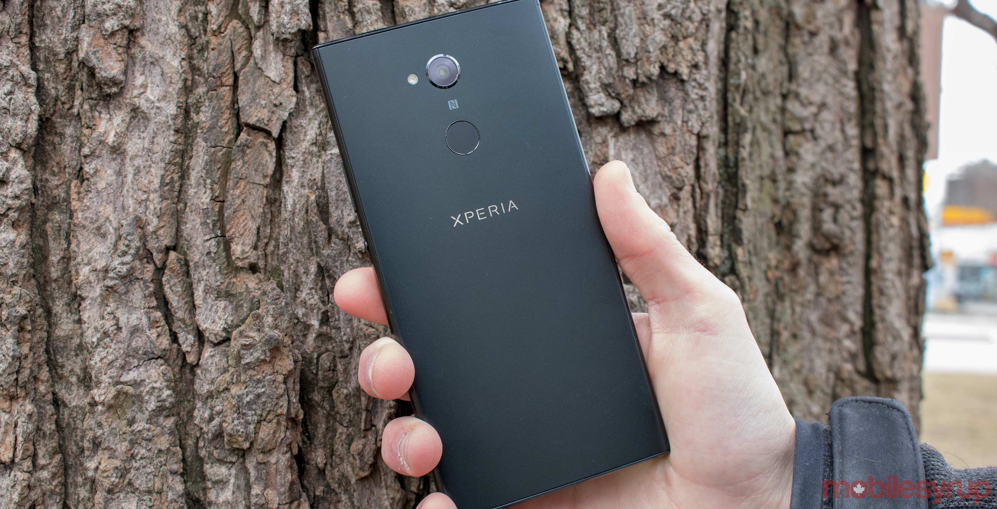 Sony Xperia XA2 Ultra on the back