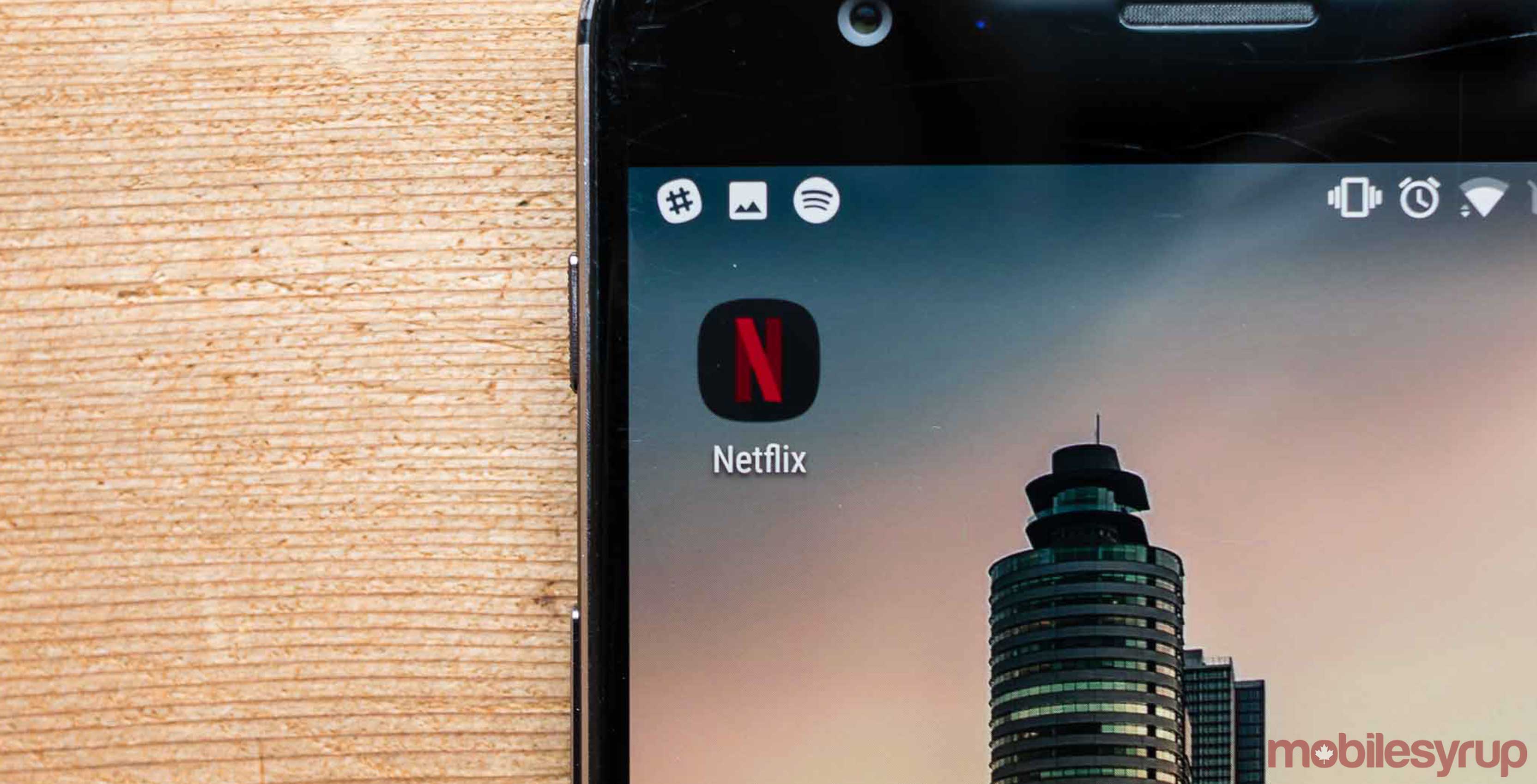 Netflix app on phone