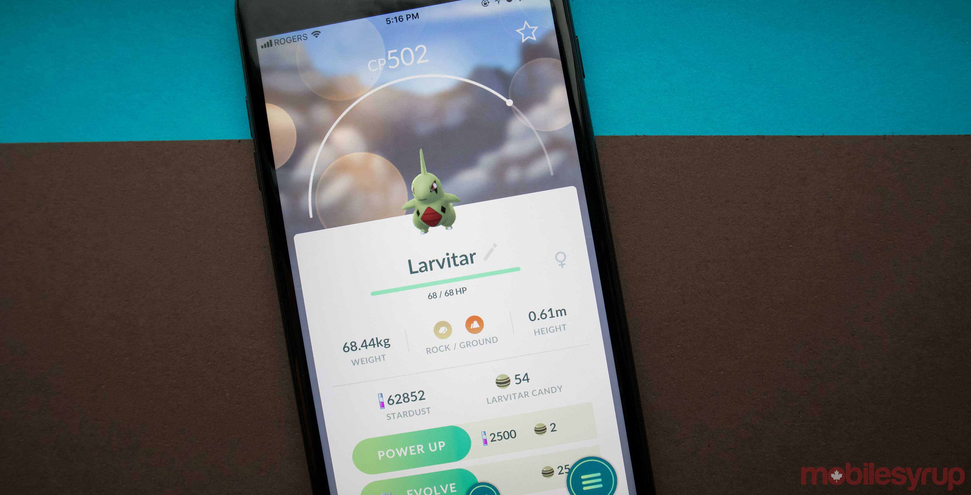 Pokémon Go on phone