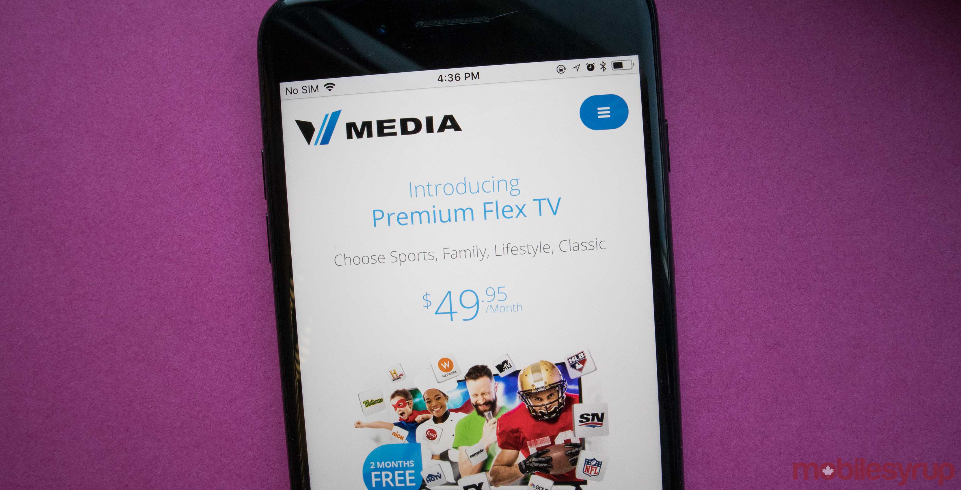 Vmedia on phone