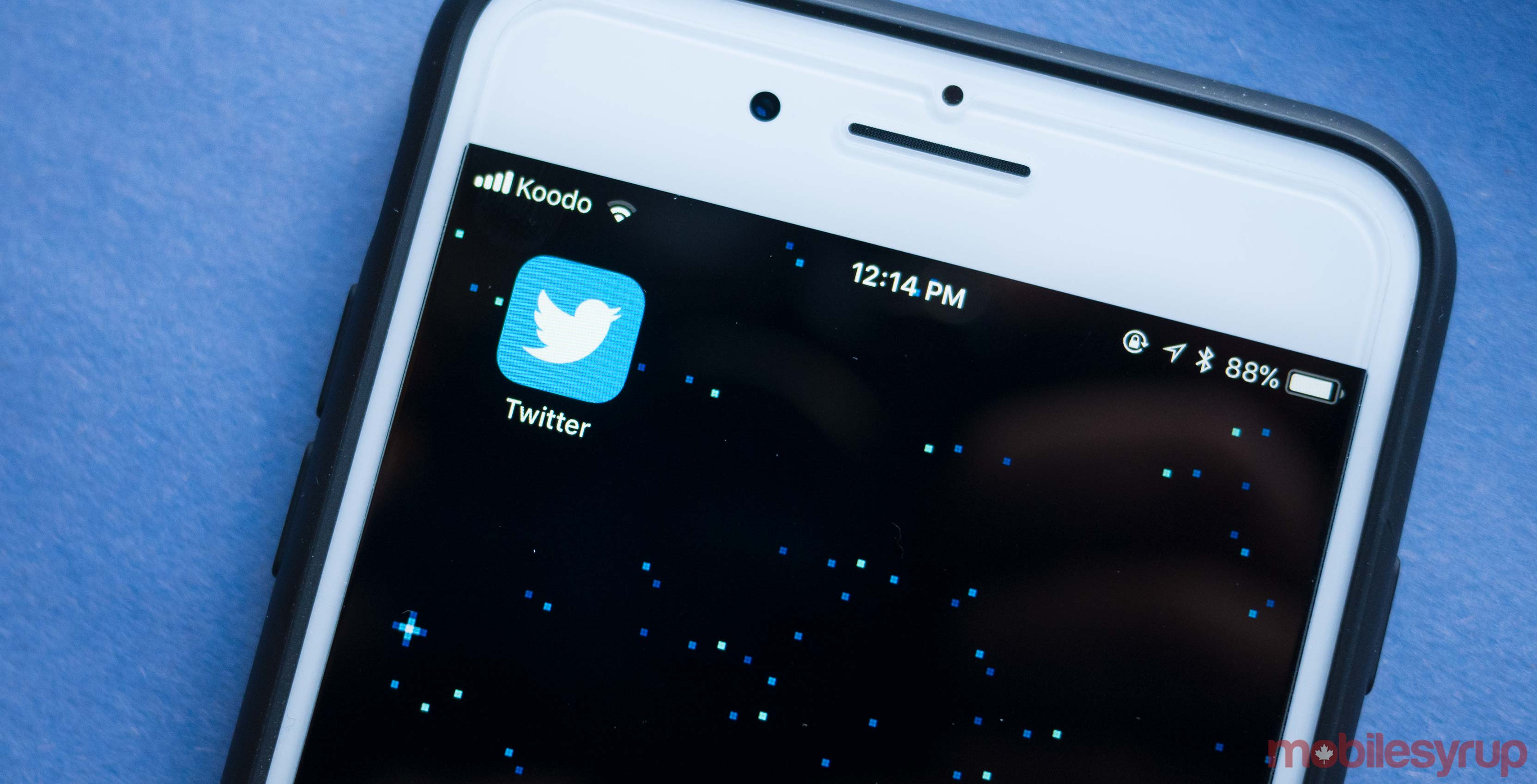 Twitter app on iPhone