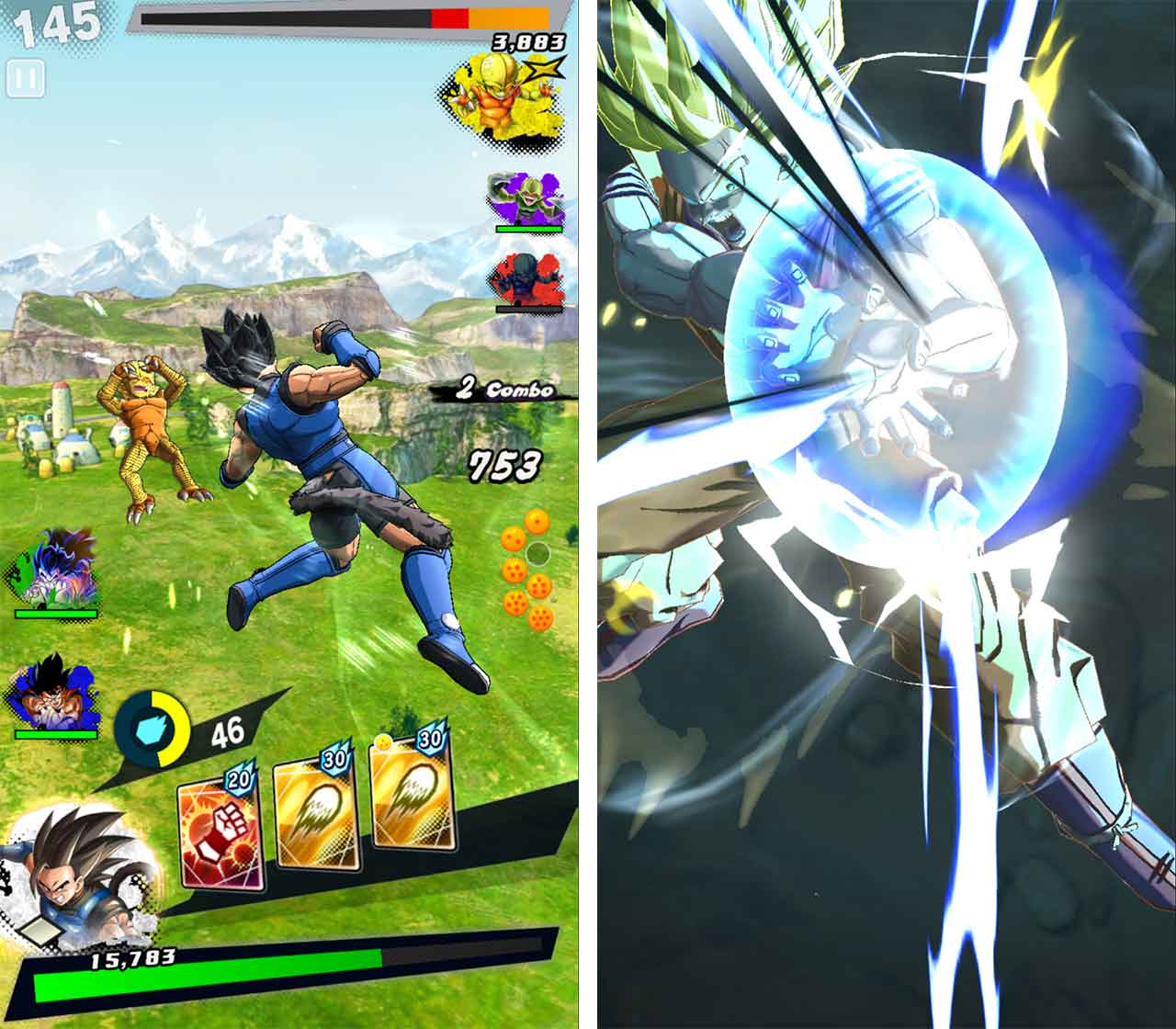 Dragon Ball Legends combat