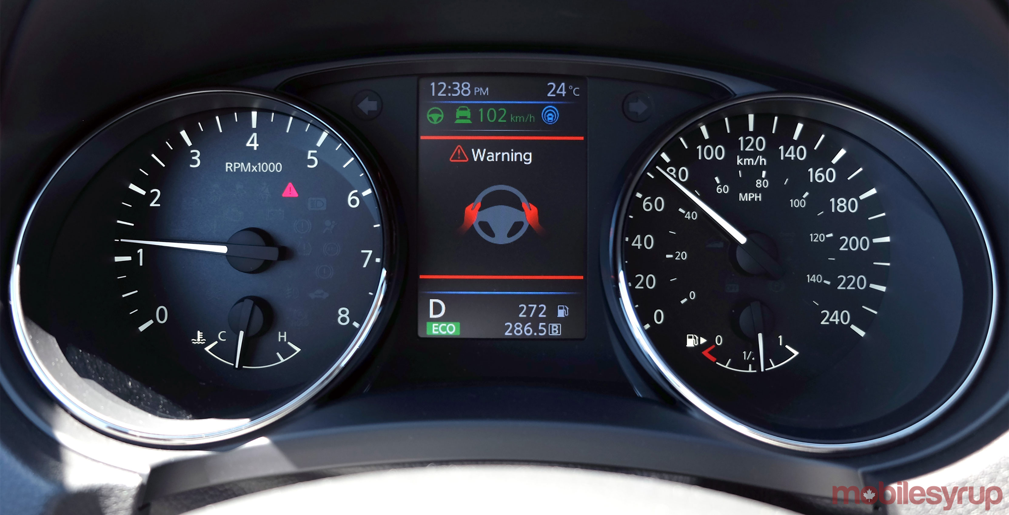 Nissan ProPilot Assist warning to takeover