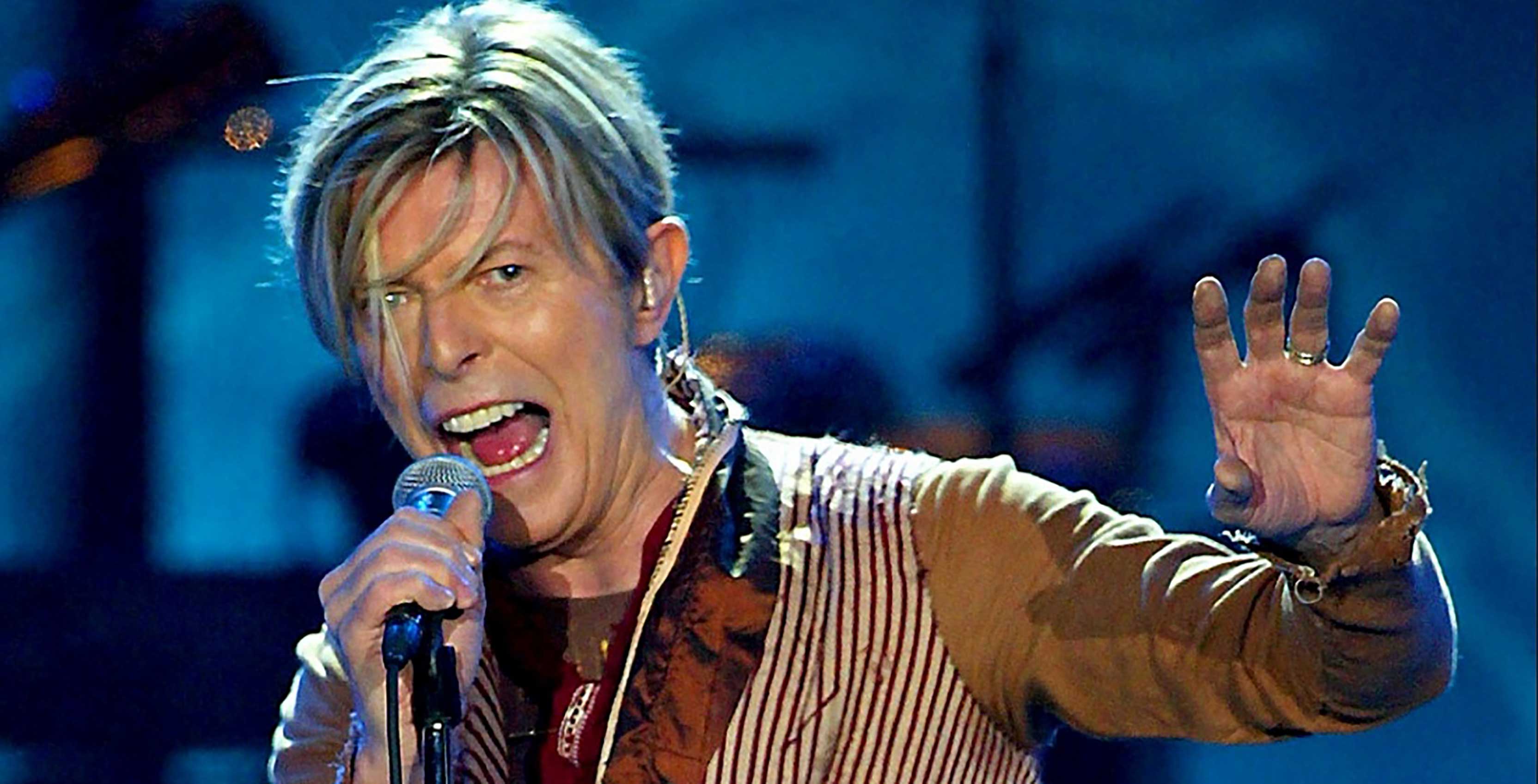 David Bowie performing