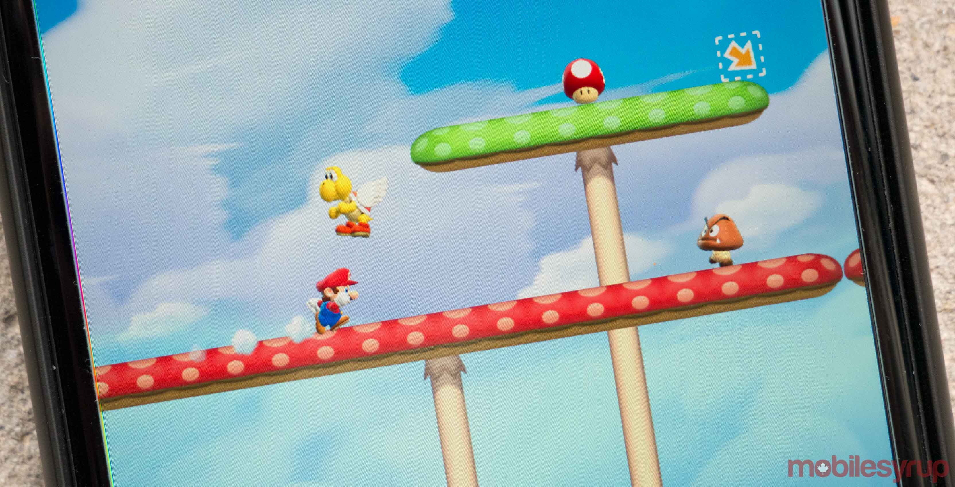 Super Mario Run on iPhone