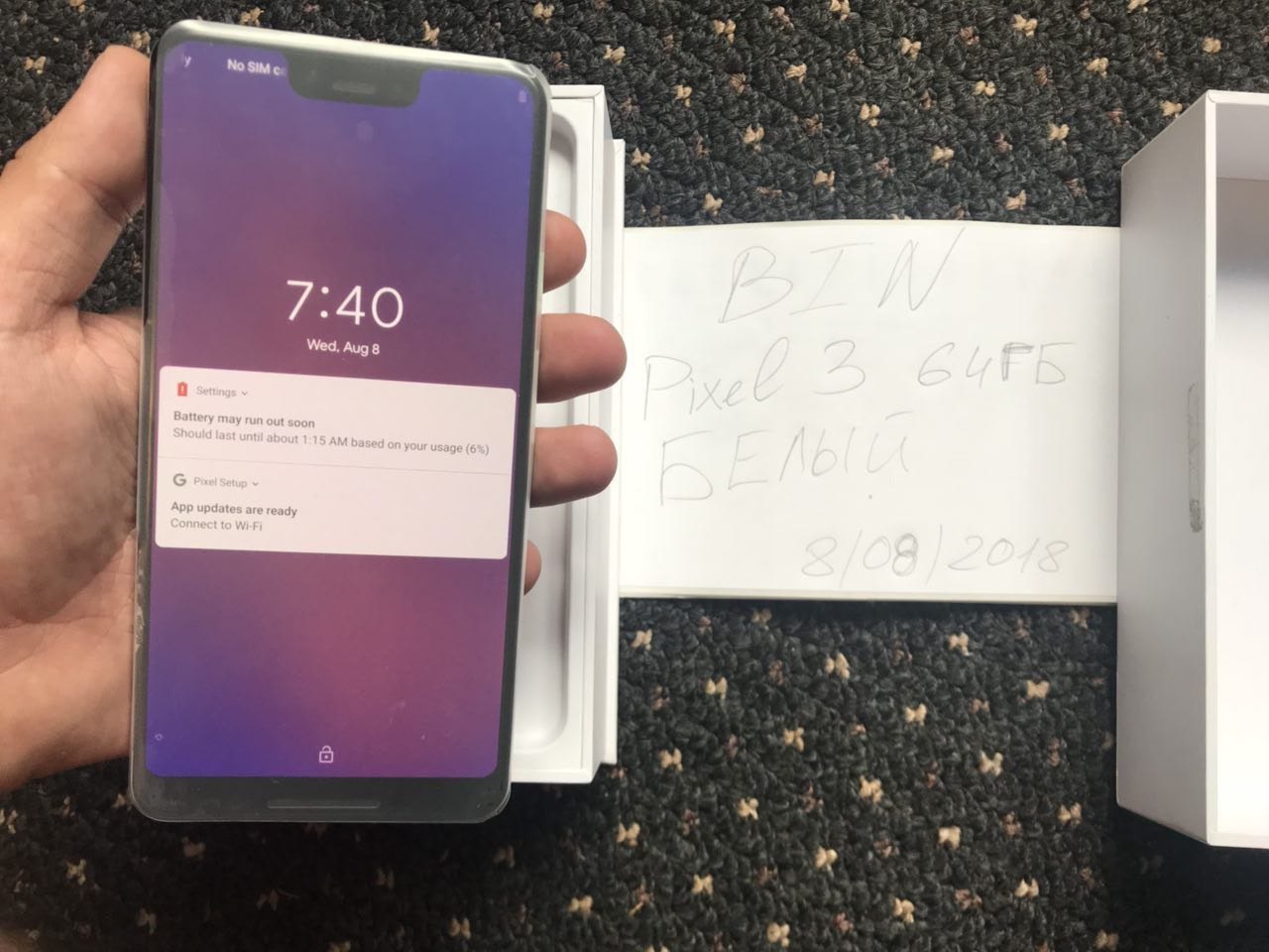 The leaked image gives us a good look at the Pixel 3 XL's deep notch