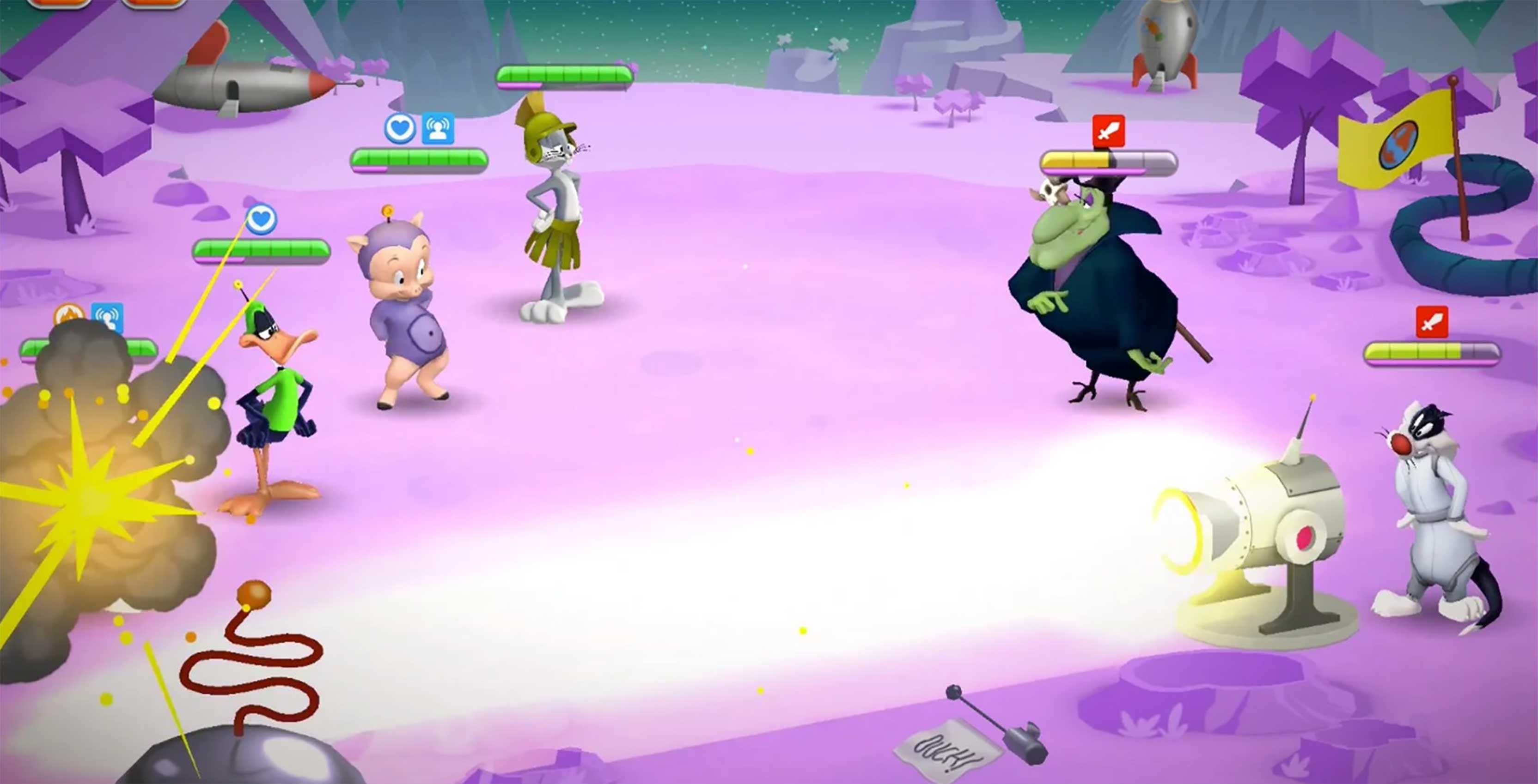 Looney Tunes World of Mayhem combat