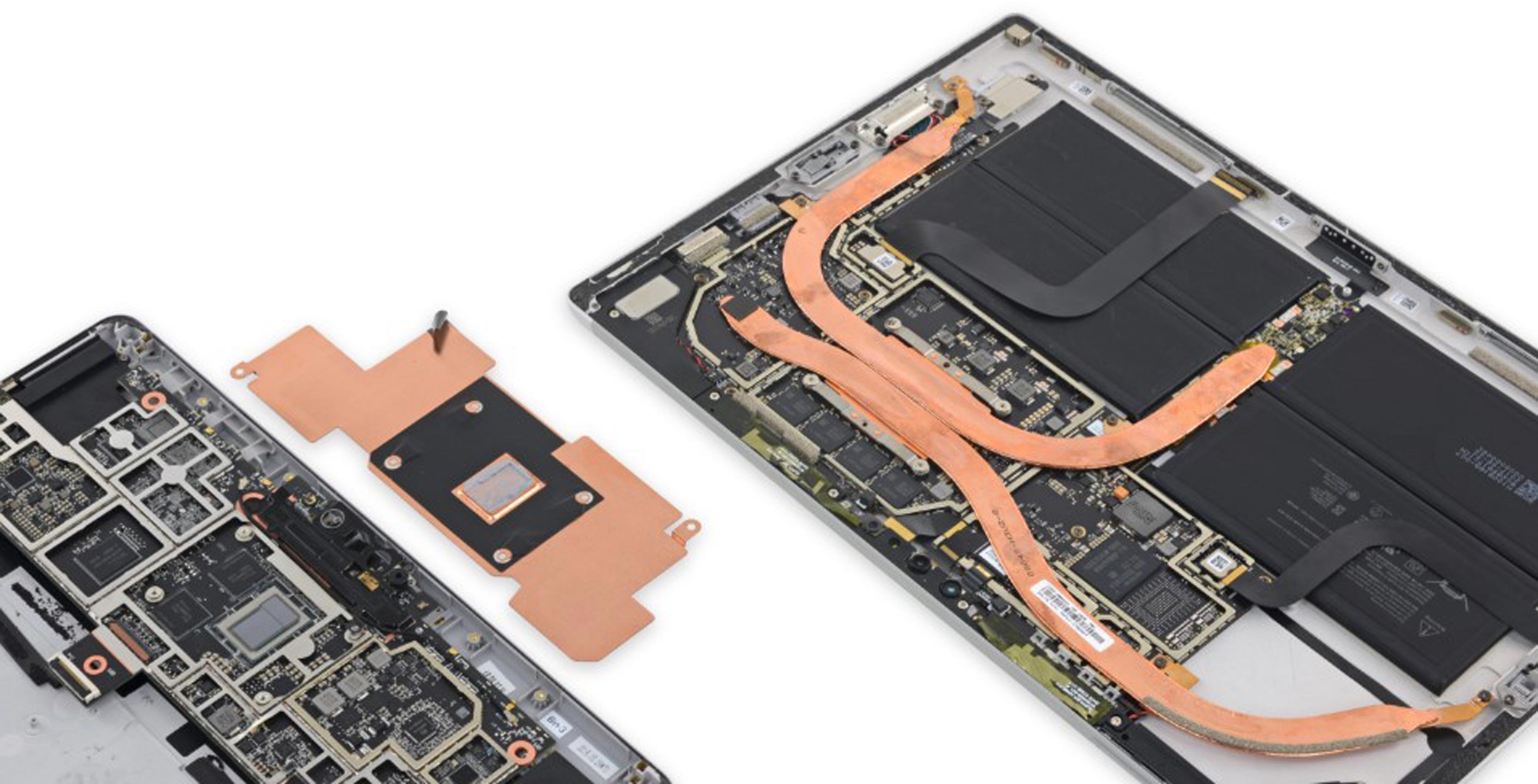 Surface Go's copper heat shield