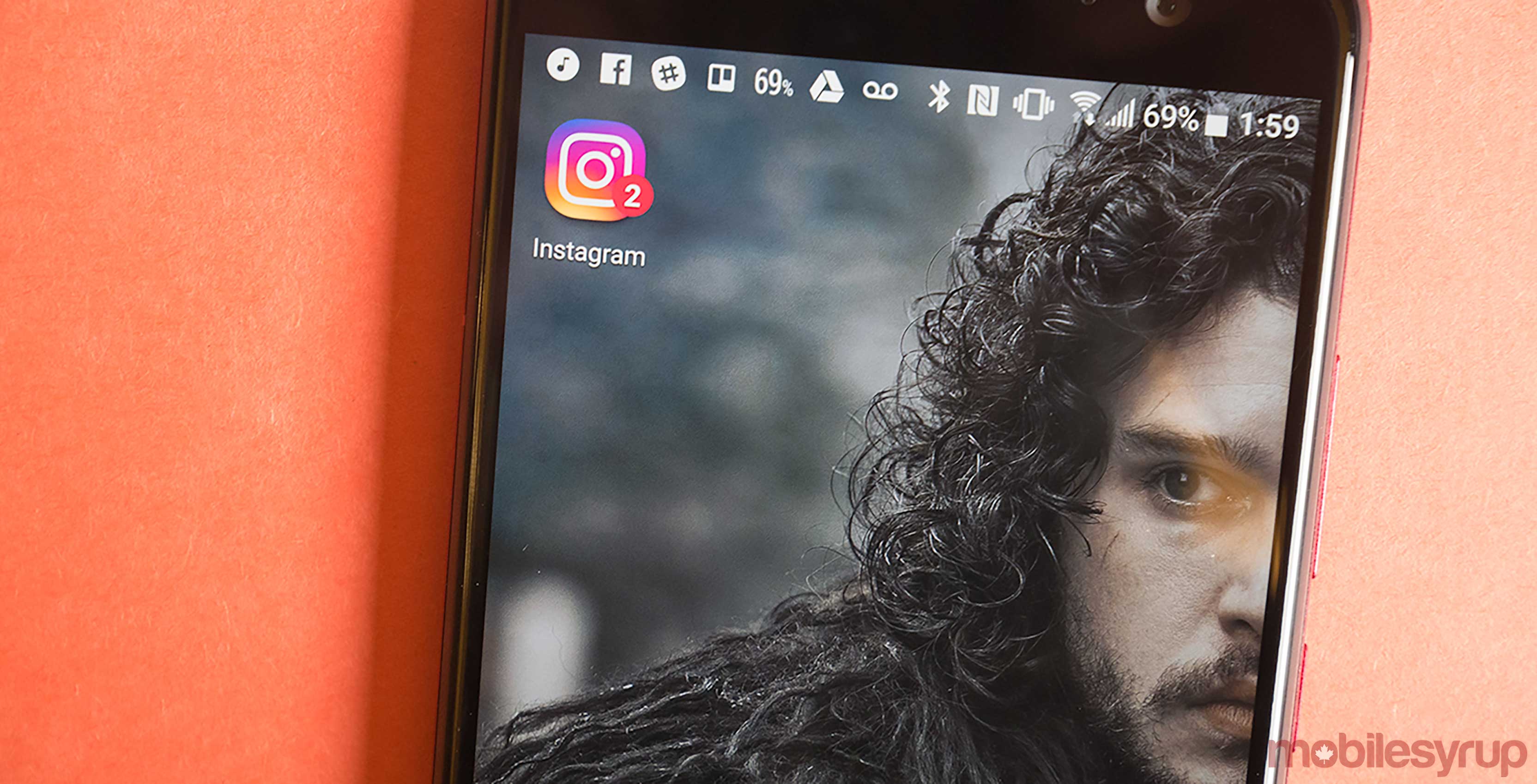 Instagram app on HTC U11