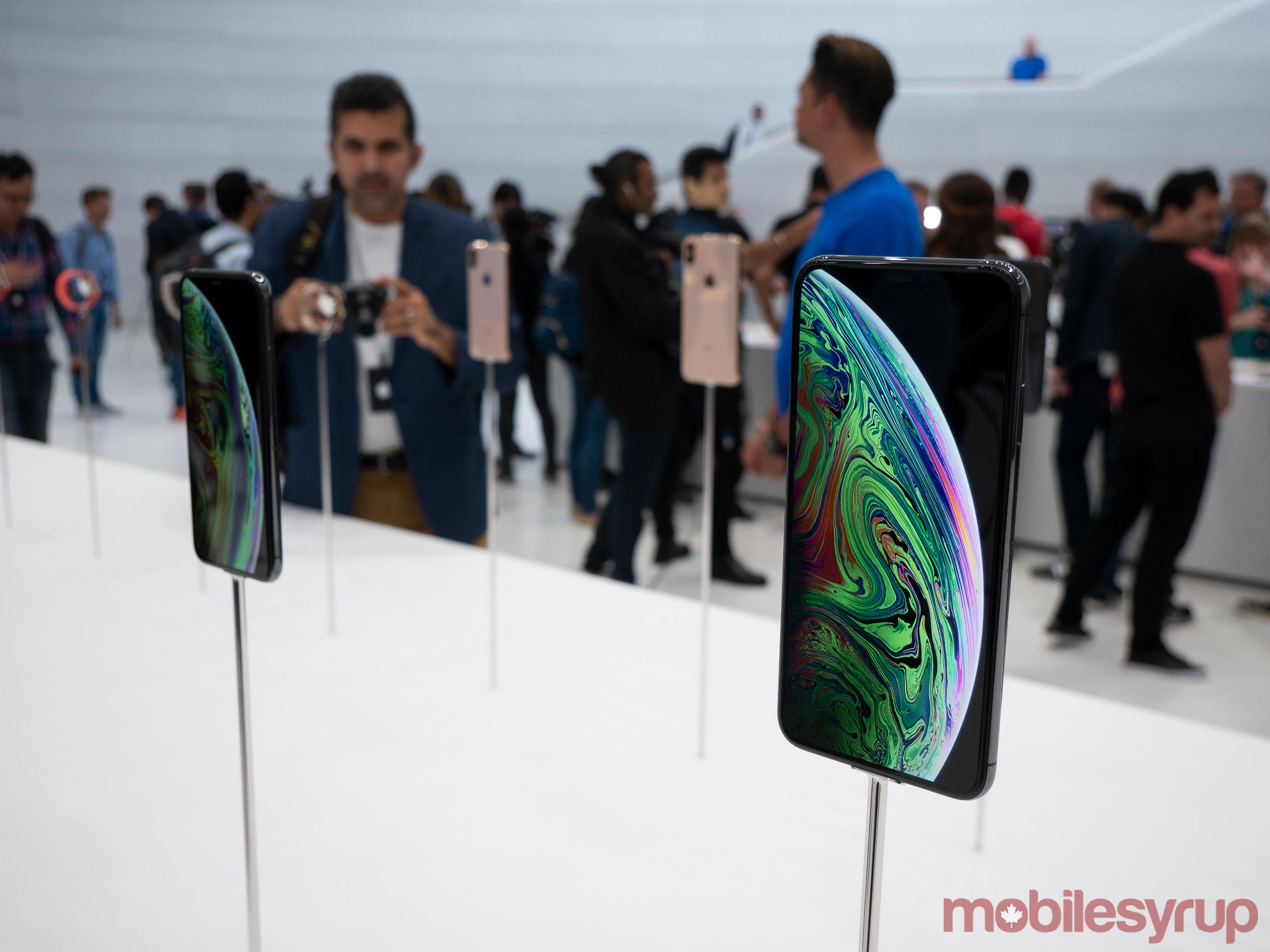 iPhone XS mounted display