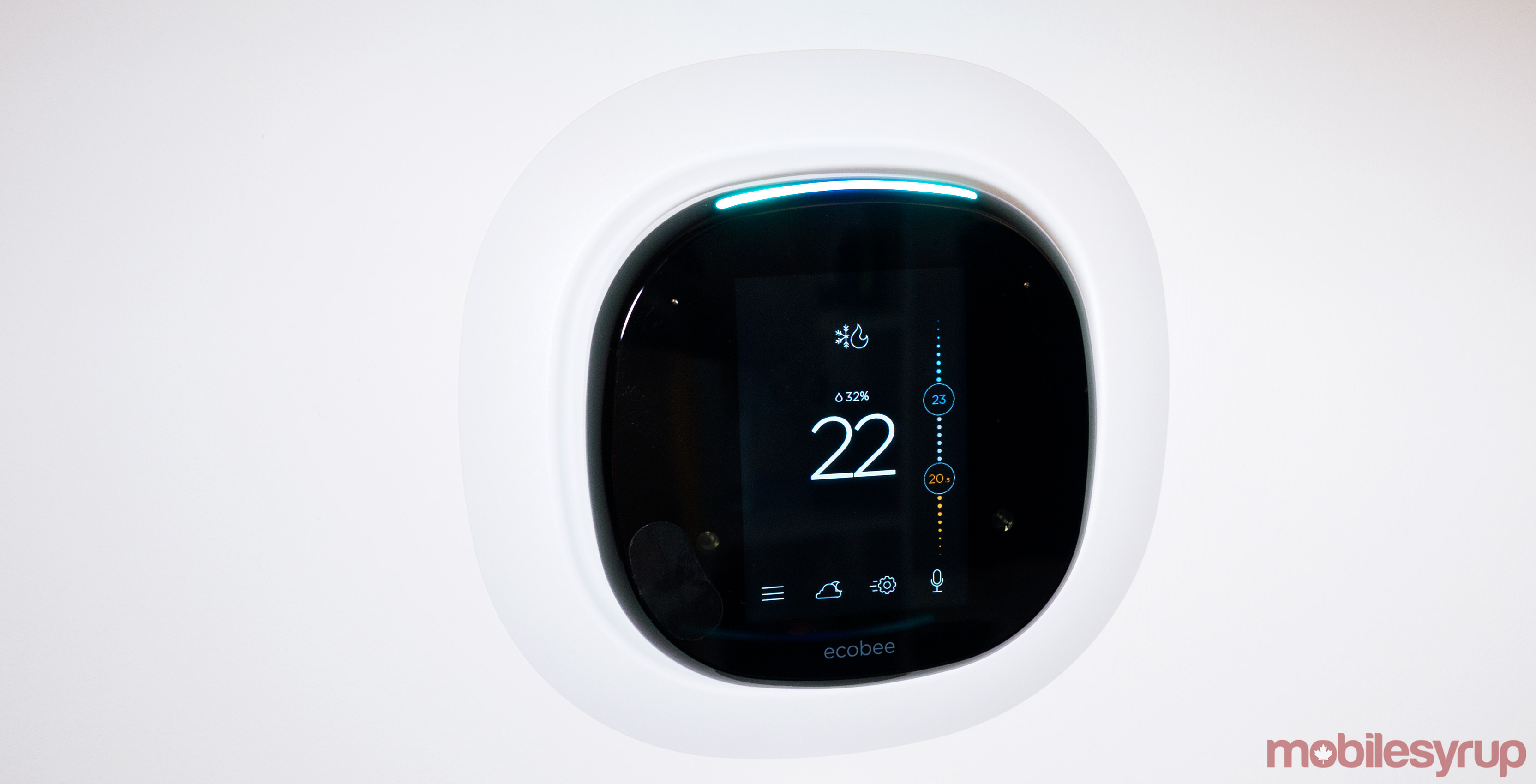 ecobee on wall