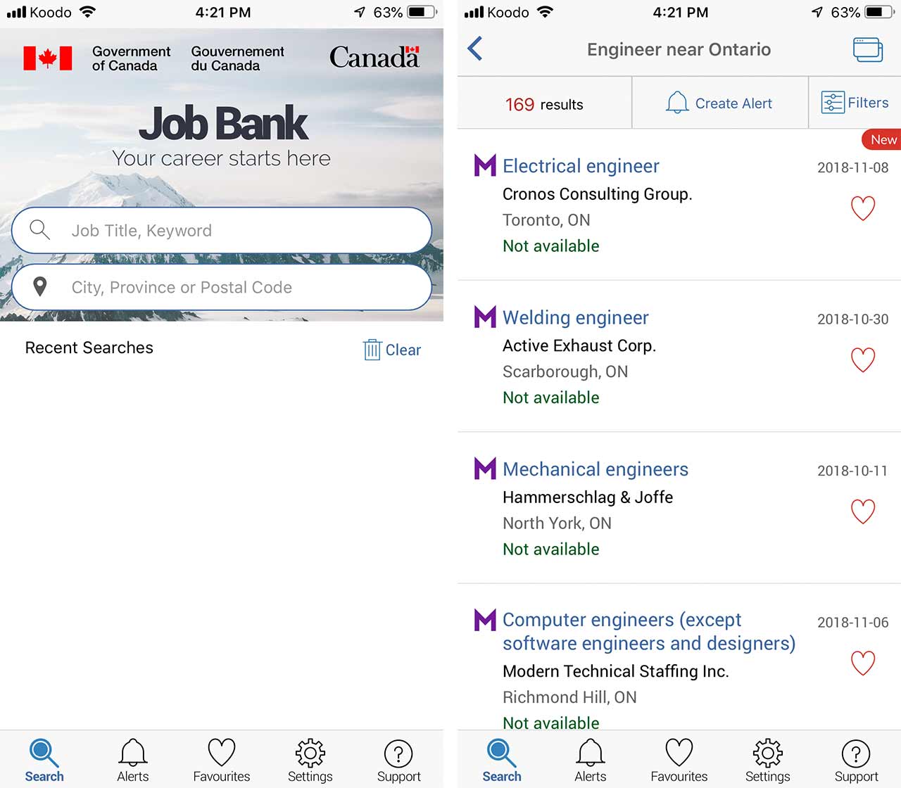 Job Bank header