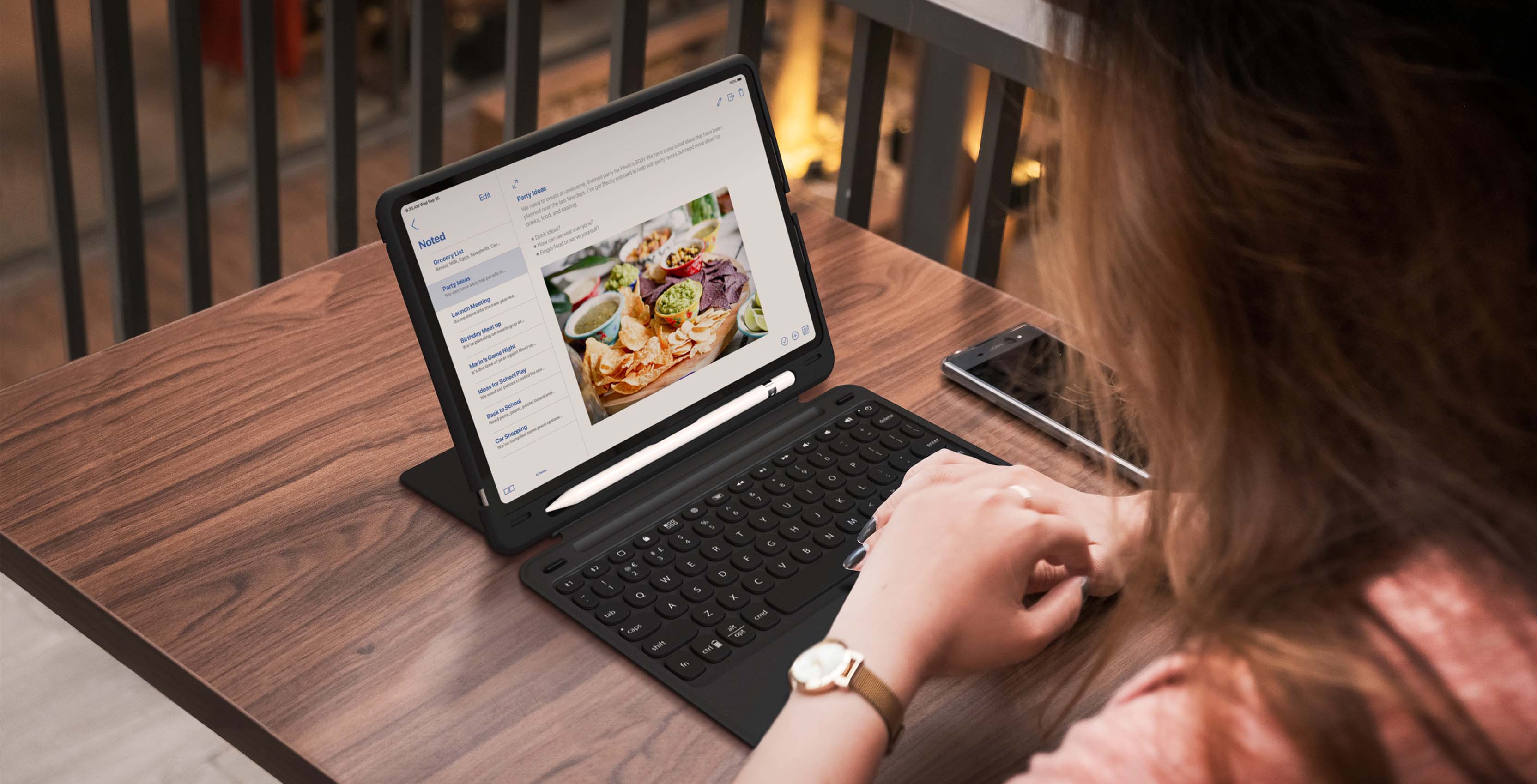 Zagg Slim Book Go on a tablet