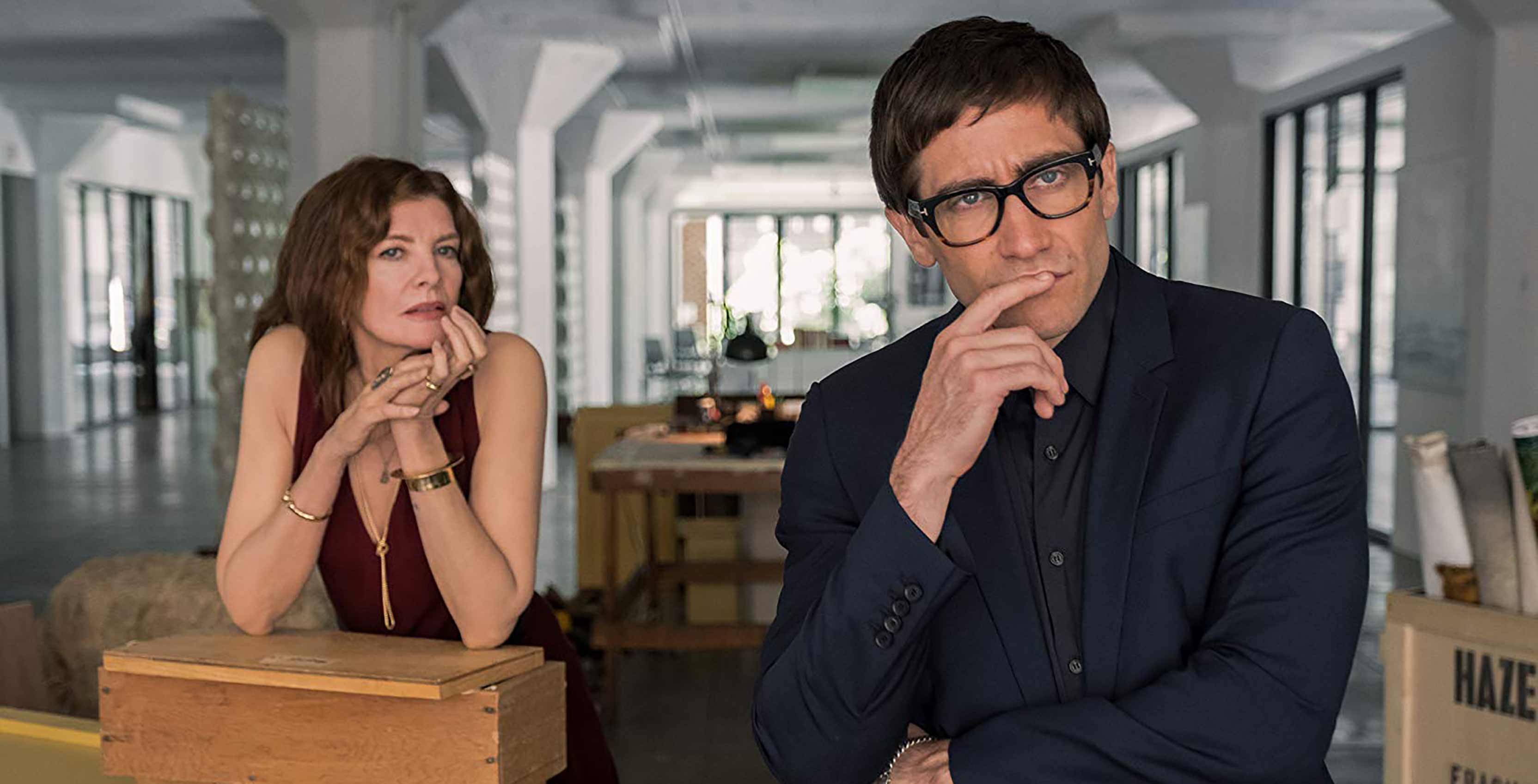 Jake Gyllenhaal and Rene Russo in Velvet Buzzsaw